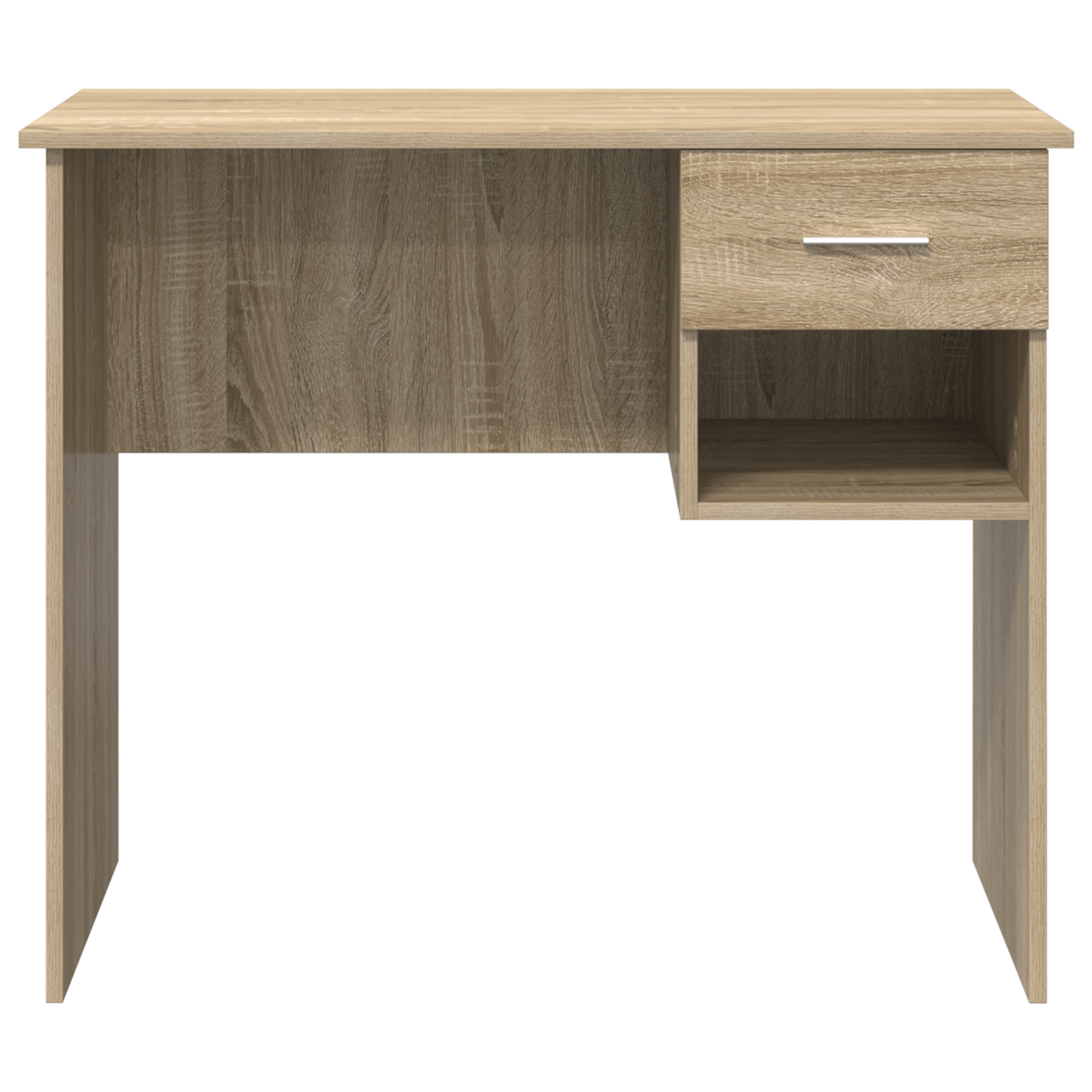 Birou cu depozitare Stejar Sonoma 90x49.5x75 cm Lemn stratificat — imaginea 5
