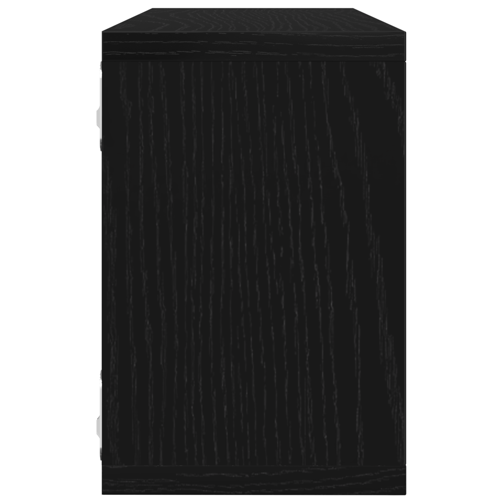 Set de 4 rafturi - Stejar negru - 60x15x23 cm - Fabricat din lemn compus — imaginea 9