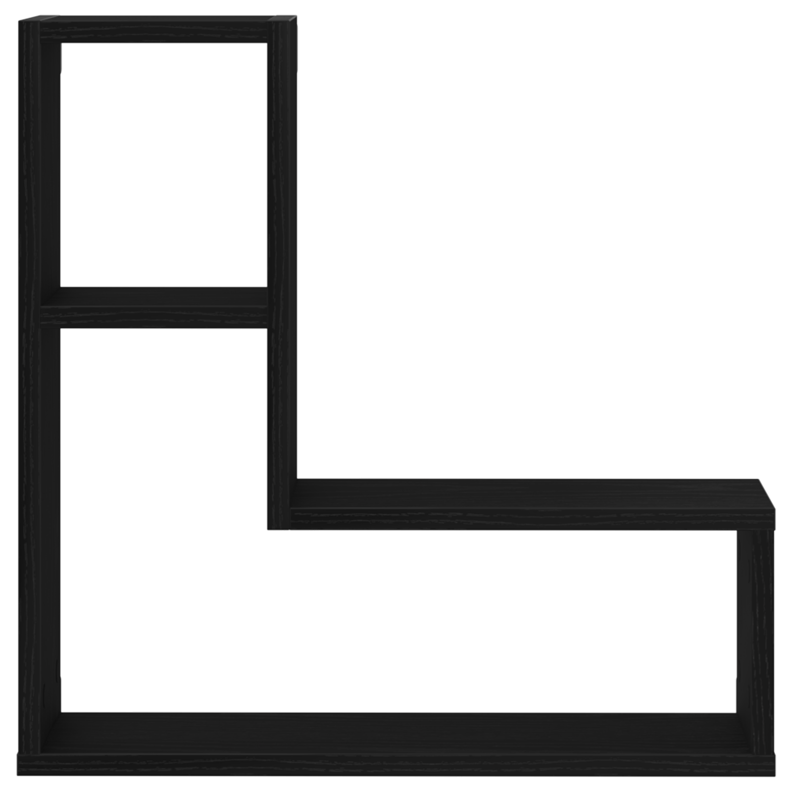Rafturi de perete , 2 buc, Negru si Stejar, 50x15x85 cm, din lemn stratificat — imaginea 6