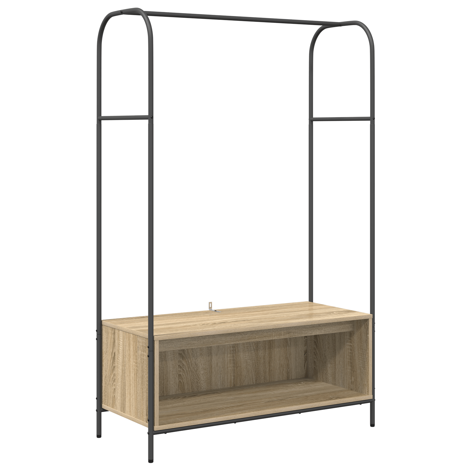 Suport pentru haine cu rafturi Stejar sonoma 100x44x160 cm — imaginea 2