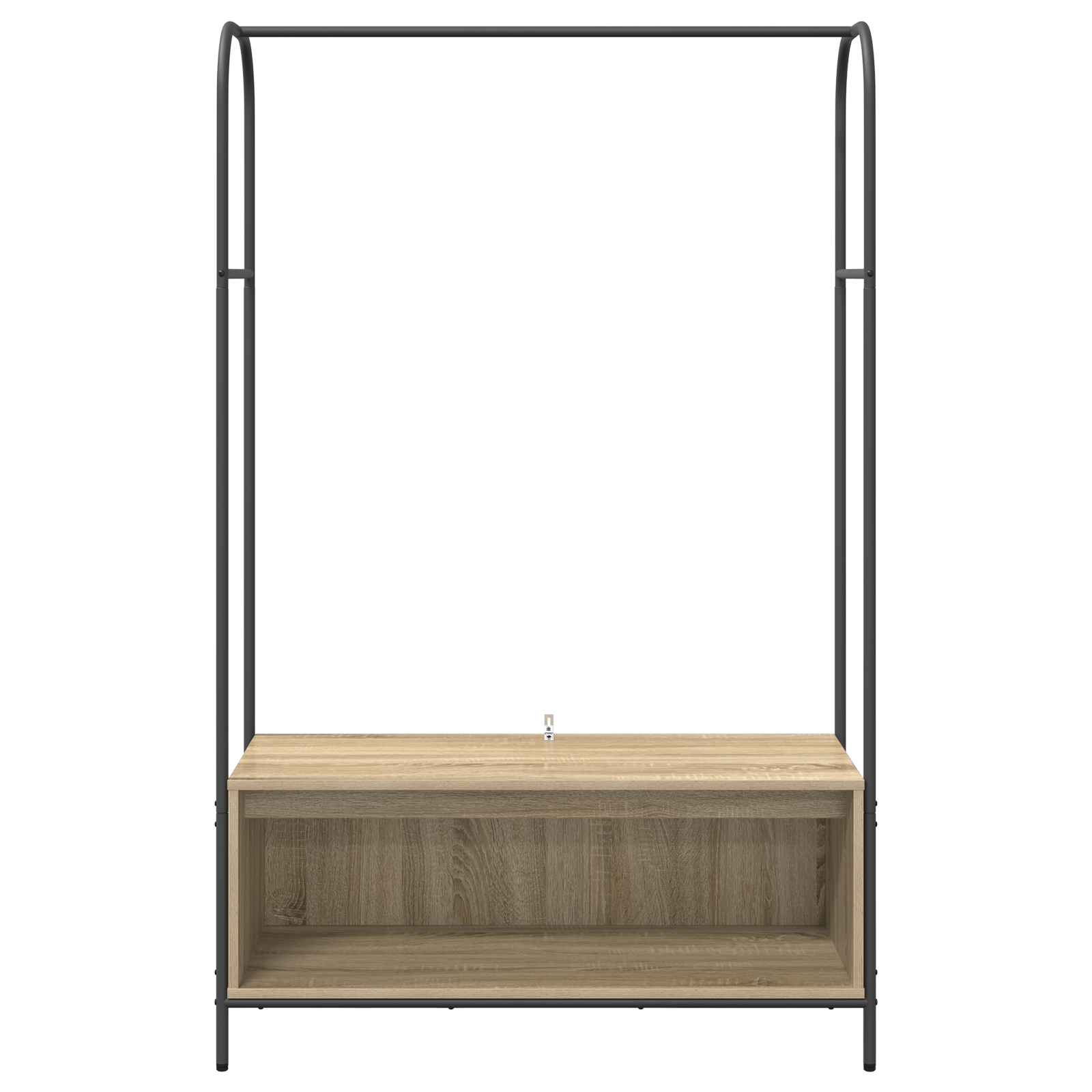 Suport pentru haine cu rafturi Stejar sonoma 100x44x160 cm — imaginea 5