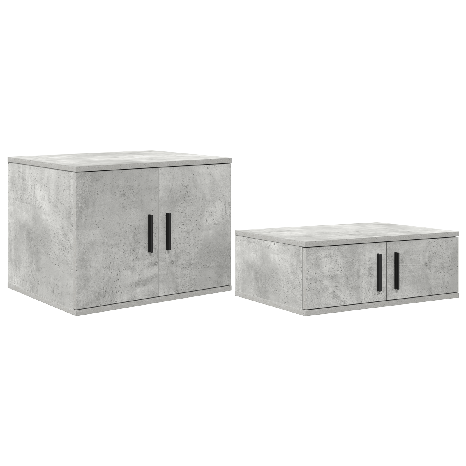 Cabinet de depozitare Gri Beton 108x41x40 cm din Lemn Duse — imaginea 2