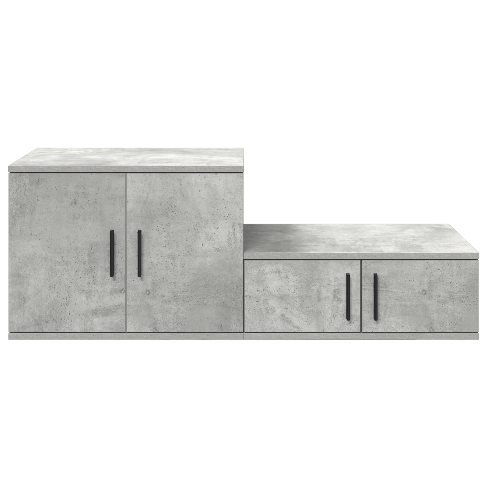 Cabinet de depozitare Gri Beton 108x41x40 cm din Lemn Duse — imaginea 7