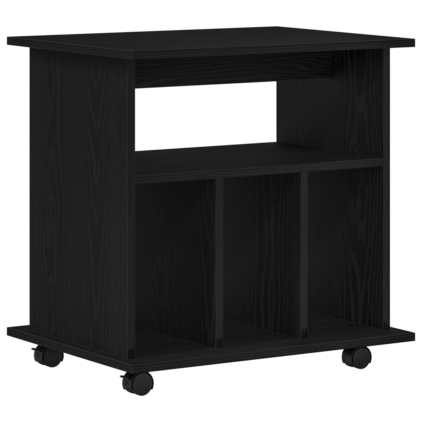 Dulap mobil, stejar negru, 60x45x55 cm, lemn prelucrat — imaginea 2