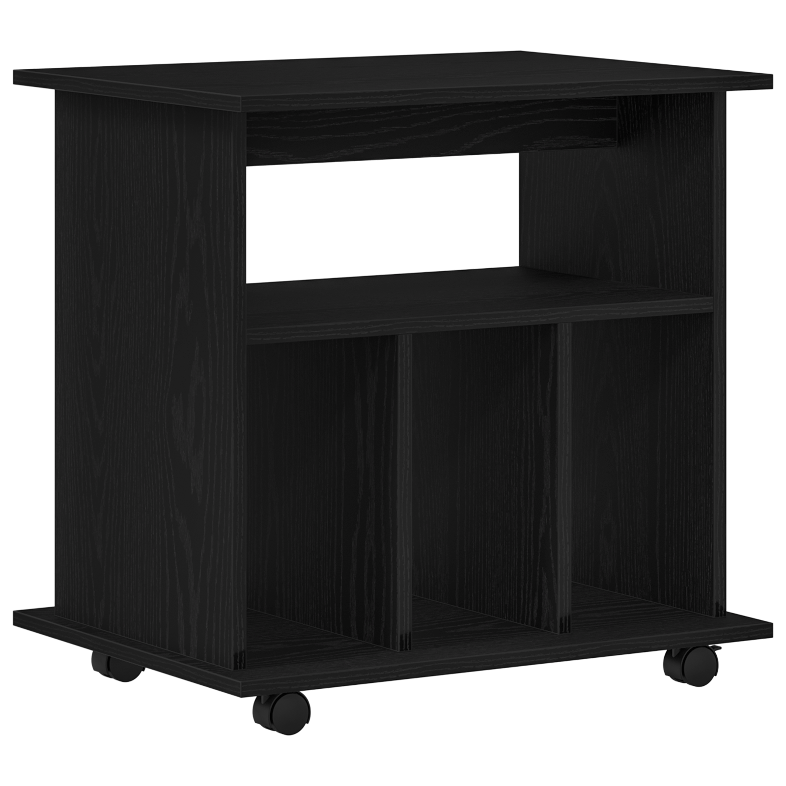 Dulap mobil, stejar negru, 60x45x55 cm, lemn prelucrat — imaginea 5