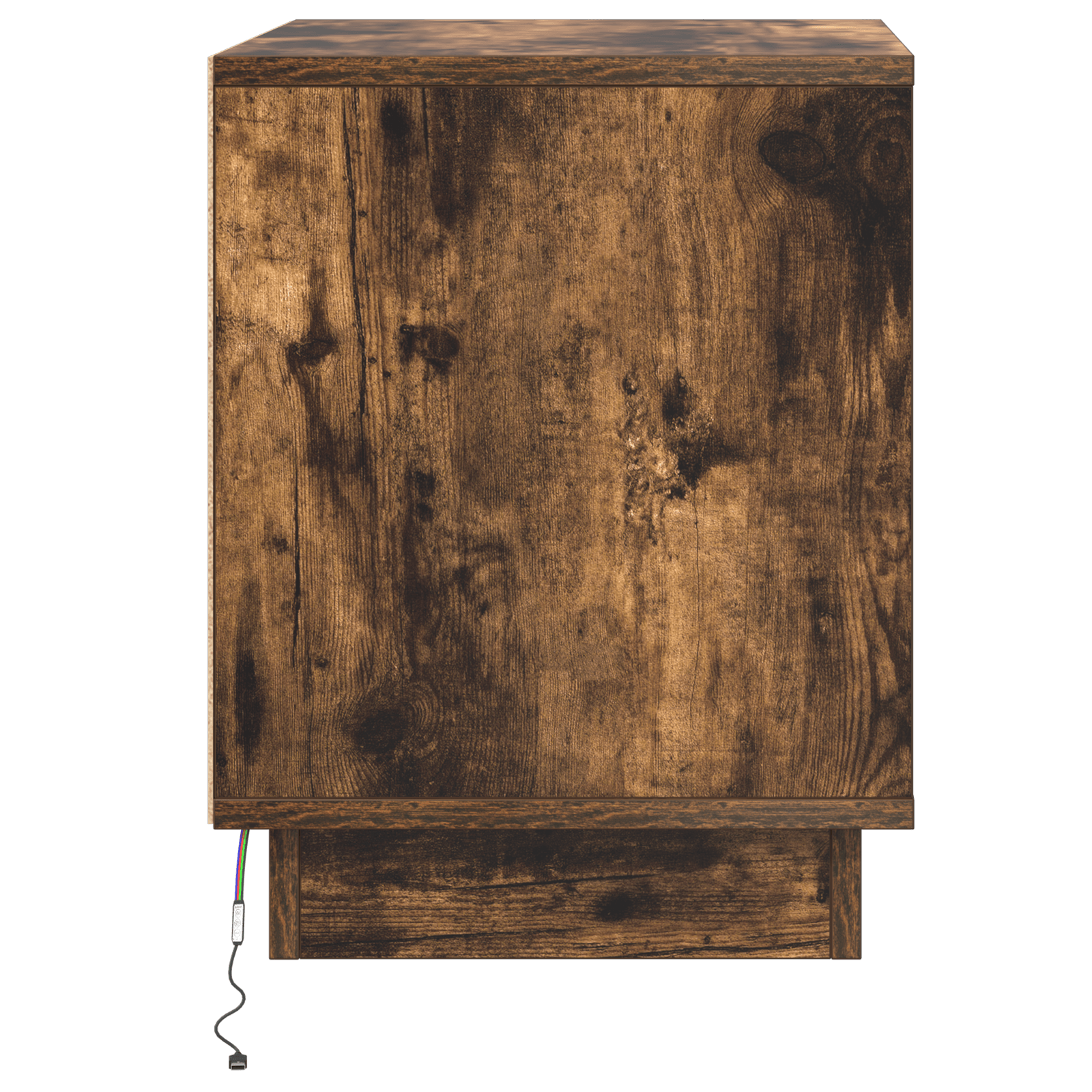 Comoda de Noptiera cu Lumini LED Stejar Semi-Transparent 44x34,5x45 cm — imaginea 7