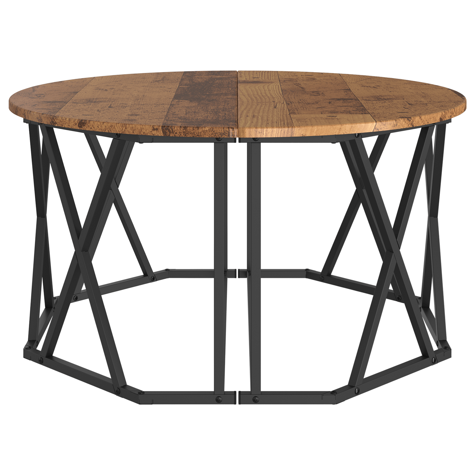 Masa de cafea , din lemn vechi, 80x80x42 cm, fabricata din lemn compus — imaginea 6