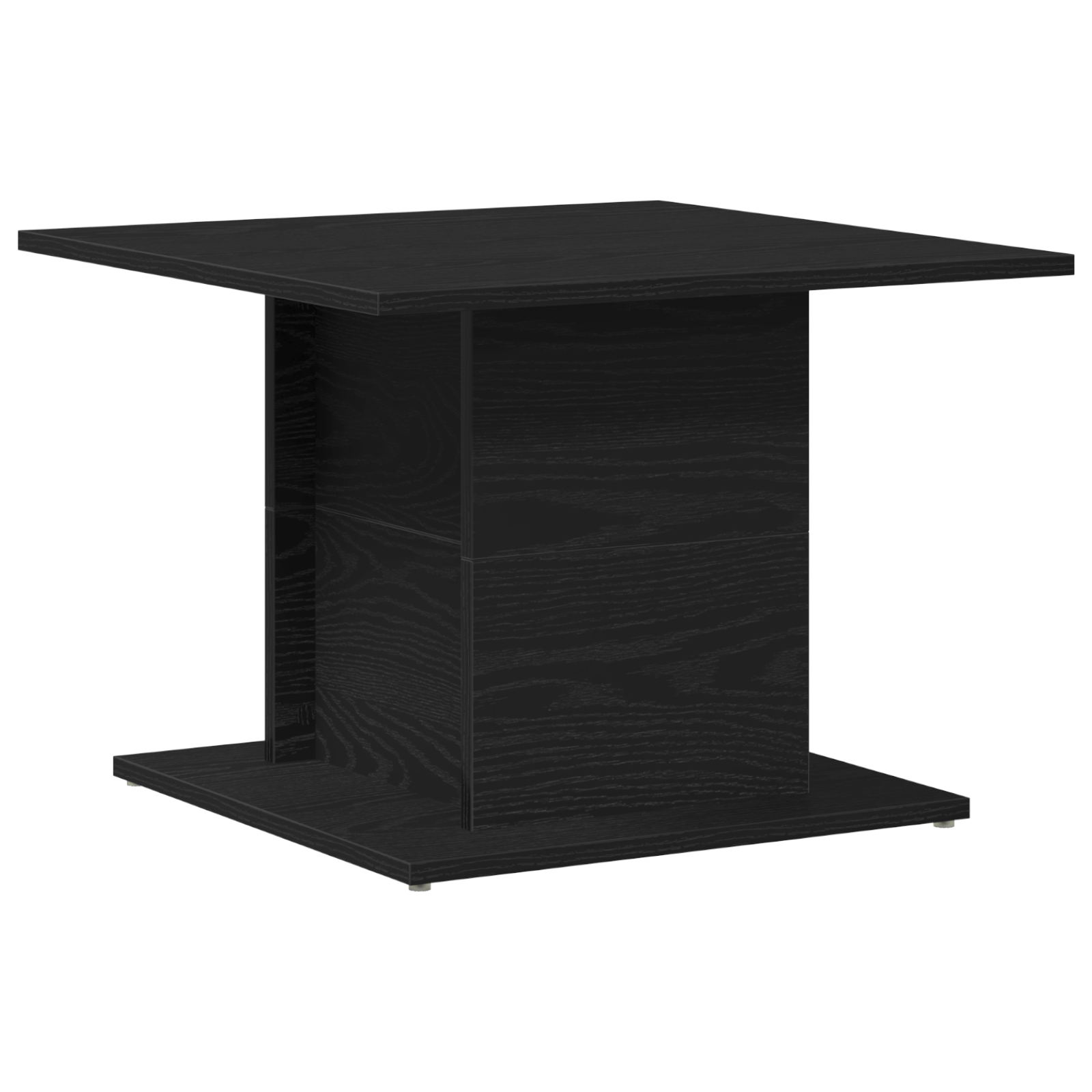 Masuta de cafea, stejar negru, 55,5x55,5x40 cm, lemn prelucrat — imaginea 2