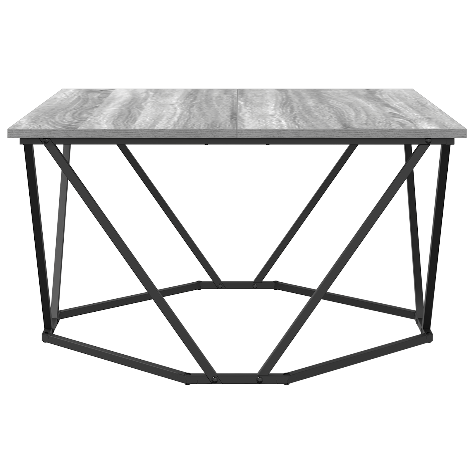Masa de cafea Gri Sonoma 80x80x45 cm din lemn prelucrat — imaginea 5