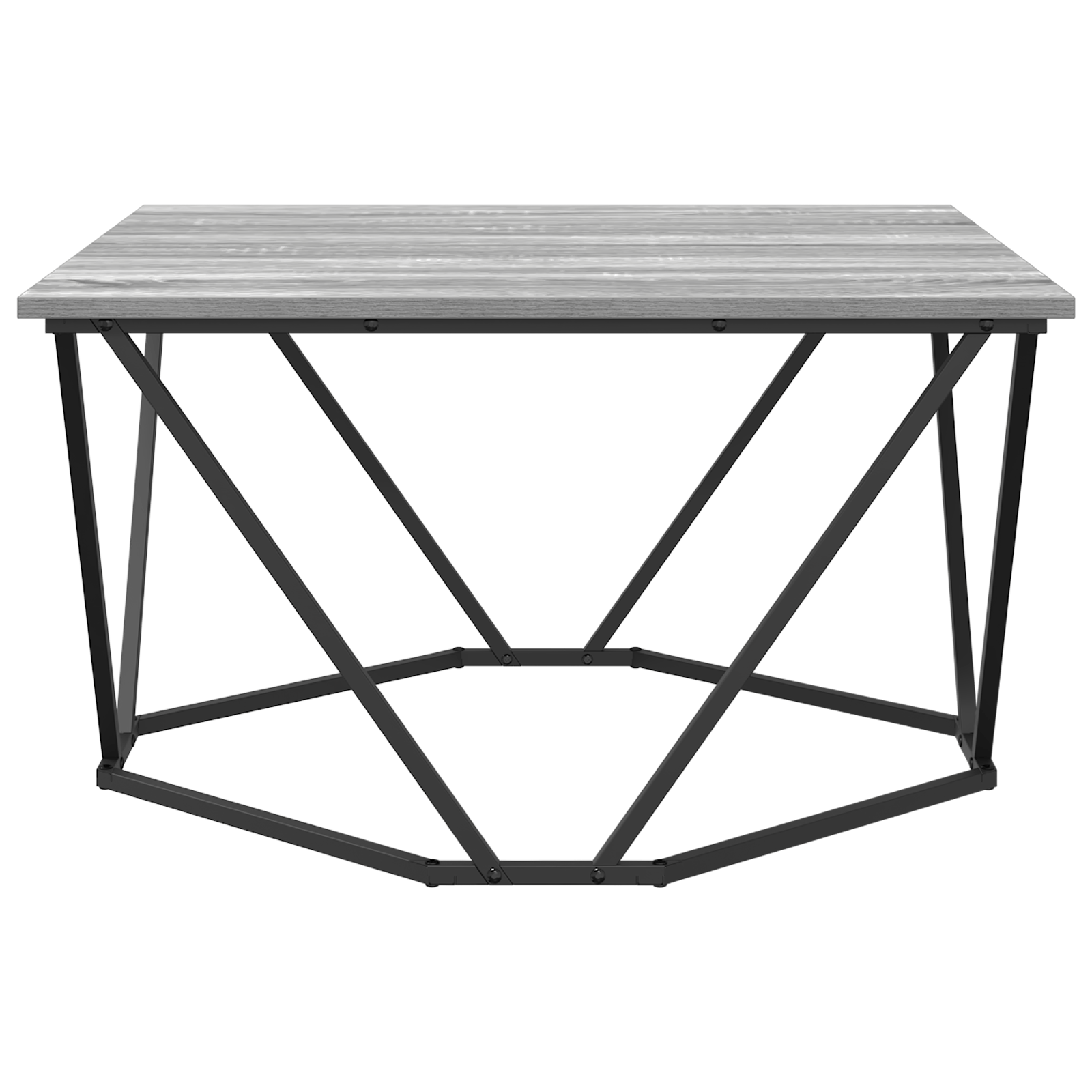 Masa de cafea Gri Sonoma 80x80x45 cm din lemn prelucrat — imaginea 6