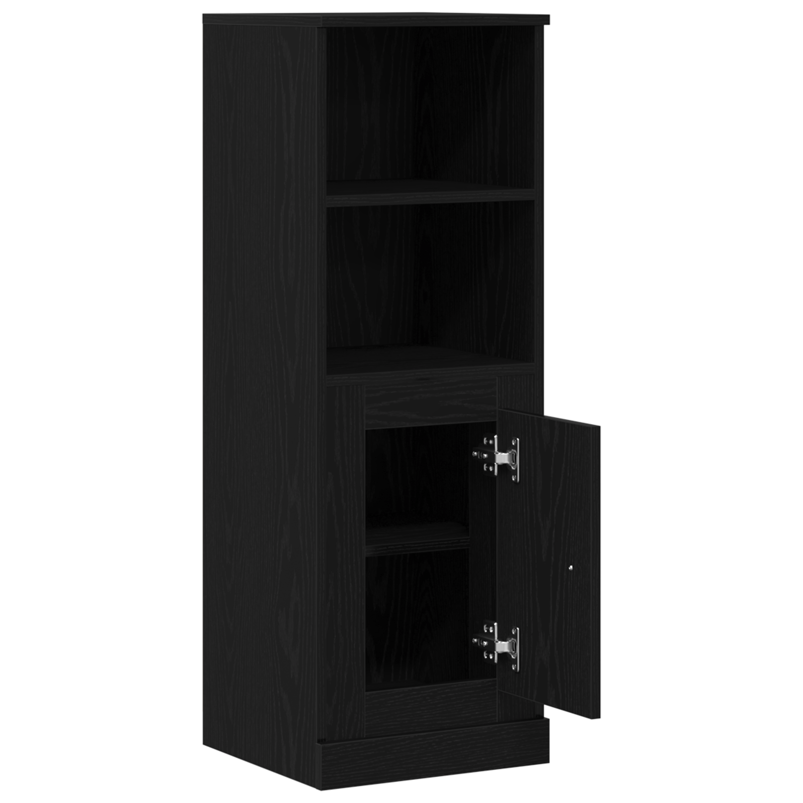 Dulap inalt, stejar negru, 36x35,5x103,5 cm, lemn prelucrat — imaginea 5
