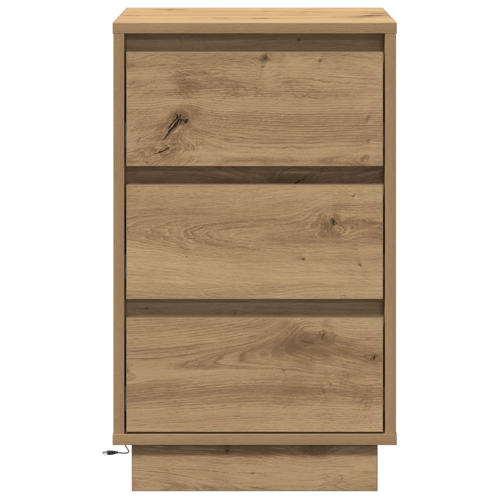 Noptiera cu LED Artisan Oak 39x34.5x65 cm Lemn prelucrat — imaginea 6