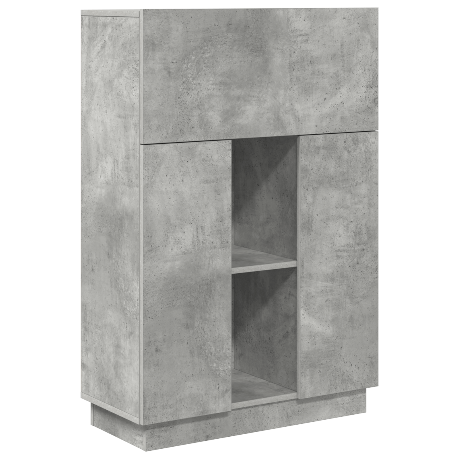 birou modern gri beton gri beton lemn prelucrat standard — imaginea 2