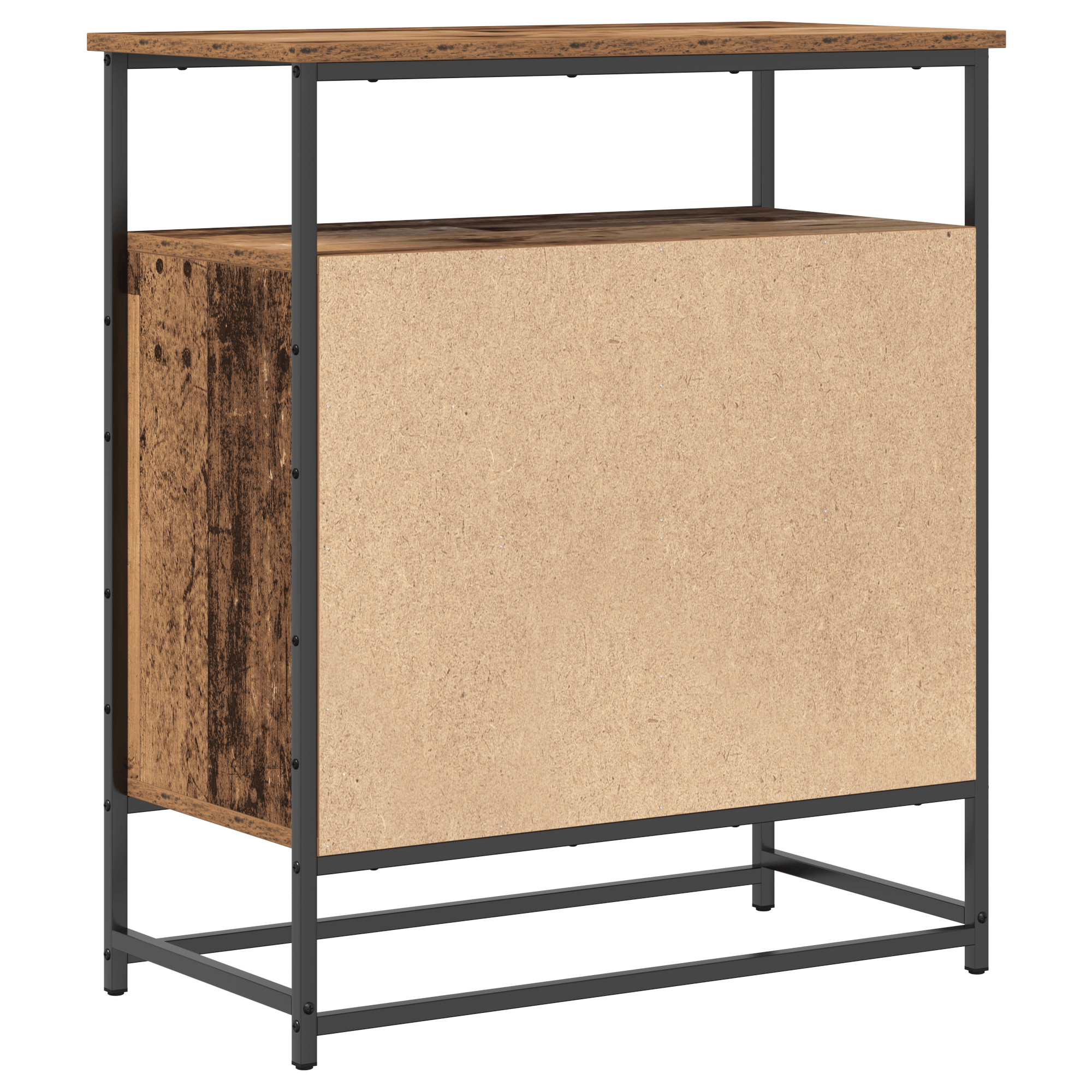 Dulap, lemn vechi, 69x35x80 cm, lemn prelucrat si otel — imaginea 8