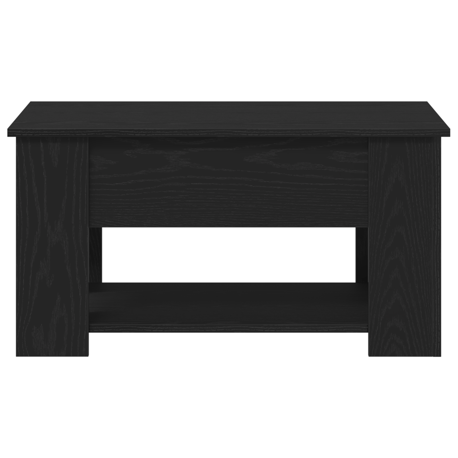 Mesa de cafea din stejar negru 79x49x41 cm din lemn stratificat — imaginea 6