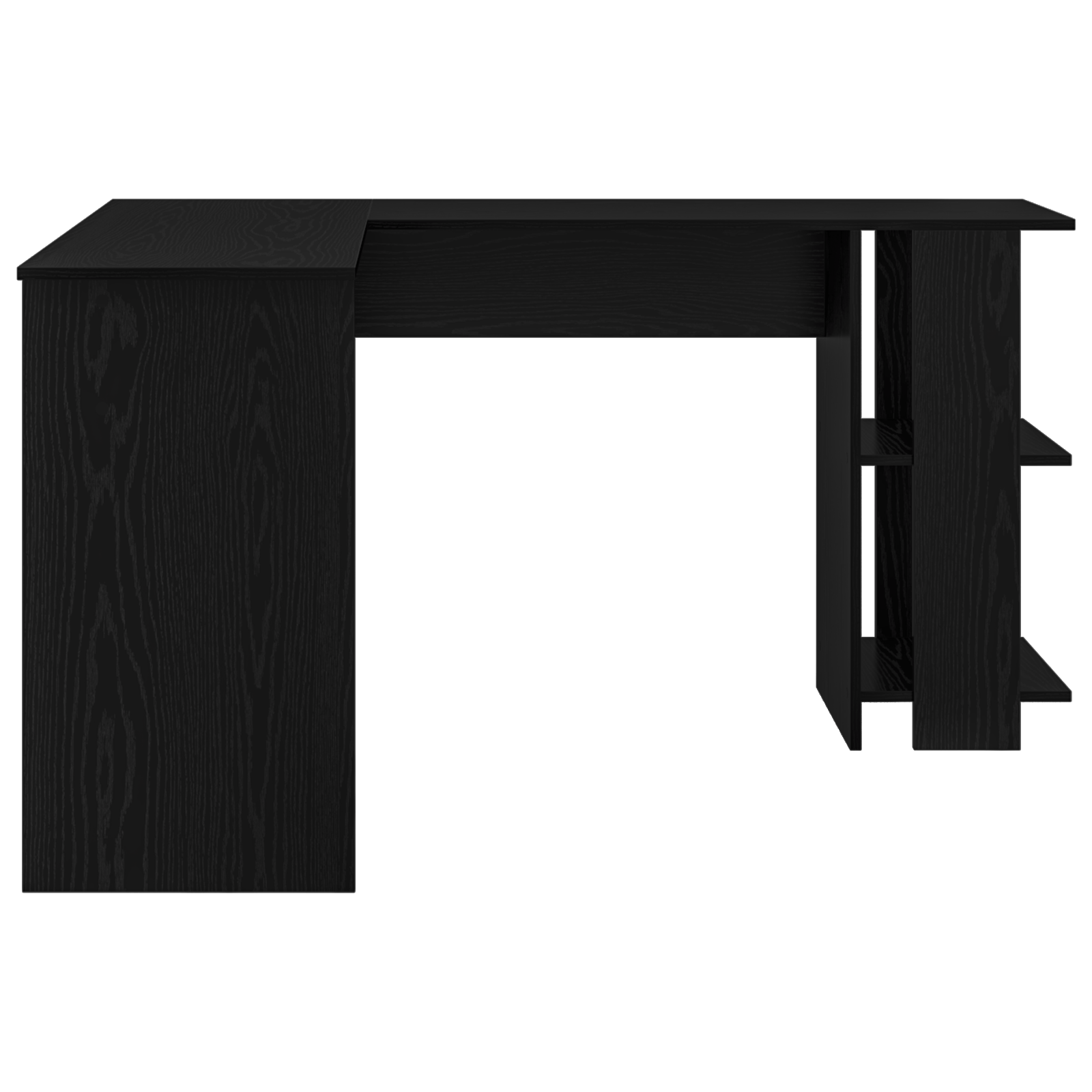 Birou de Colt din Stejar Negru Stejar Negru MDF Mediu — imaginea 5