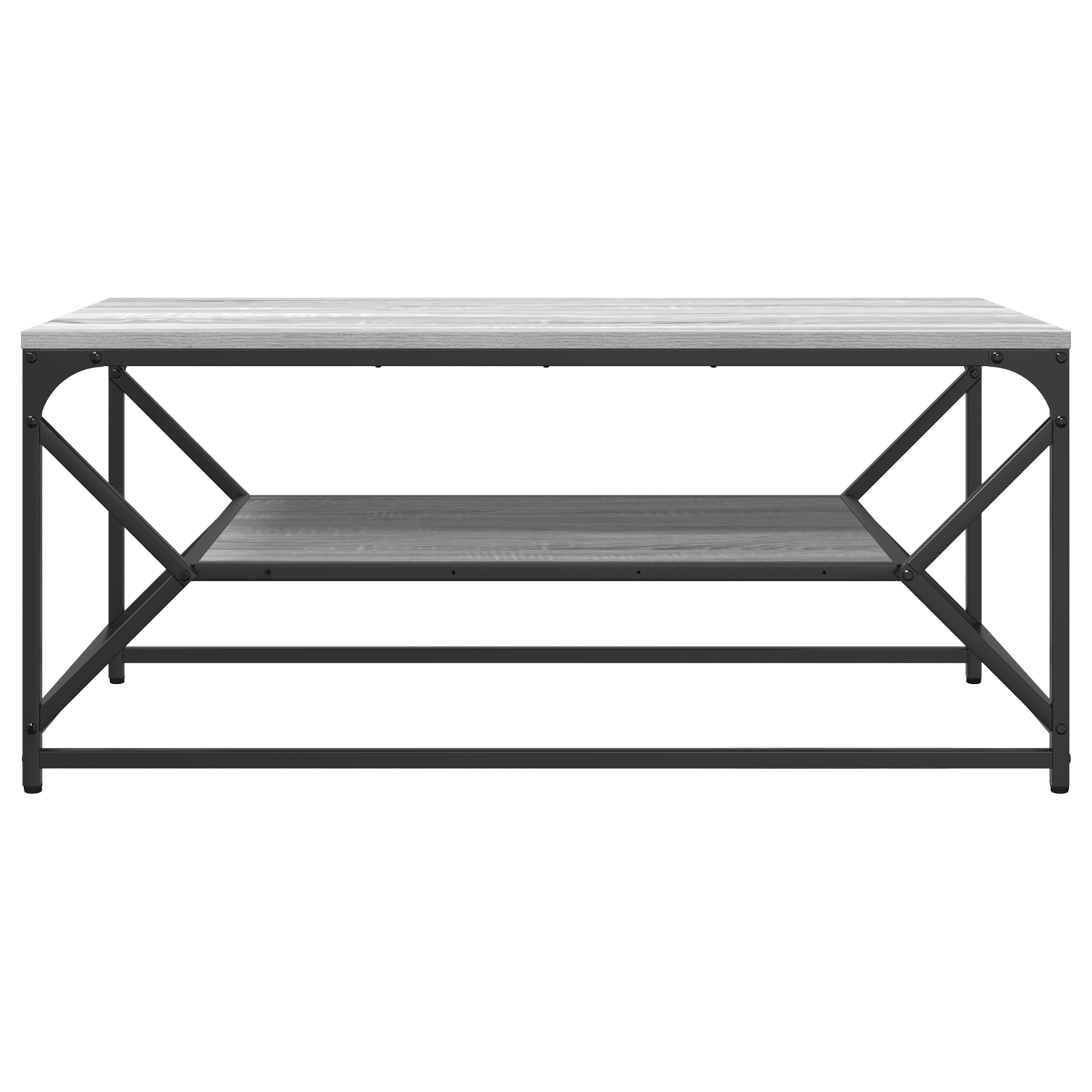 Masa de cafea cu raft, gri sonoma 90x50x40 cm lemn prelucrat — imaginea 5