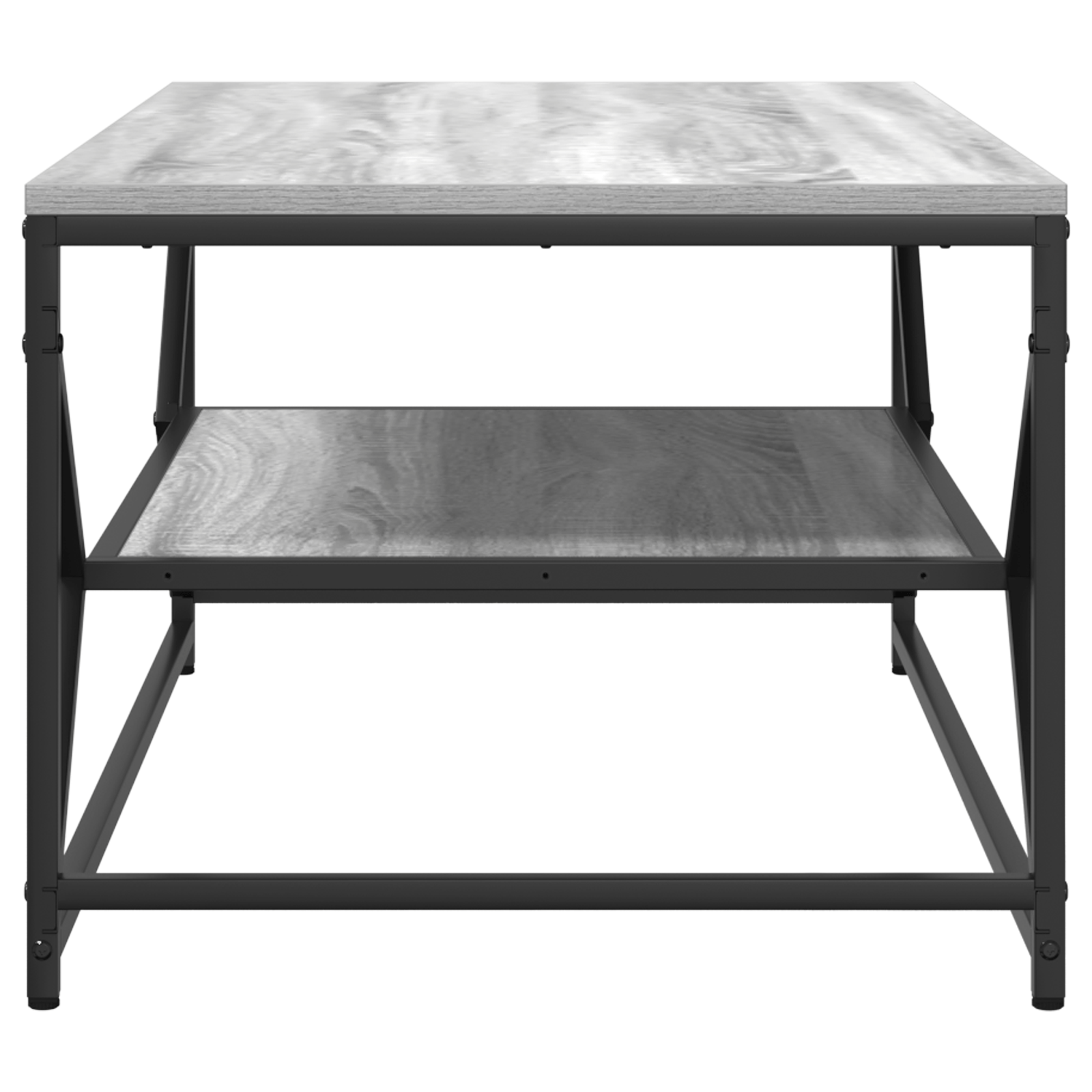 Masa de cafea cu raft, gri sonoma 90x50x40 cm lemn prelucrat — imaginea 6