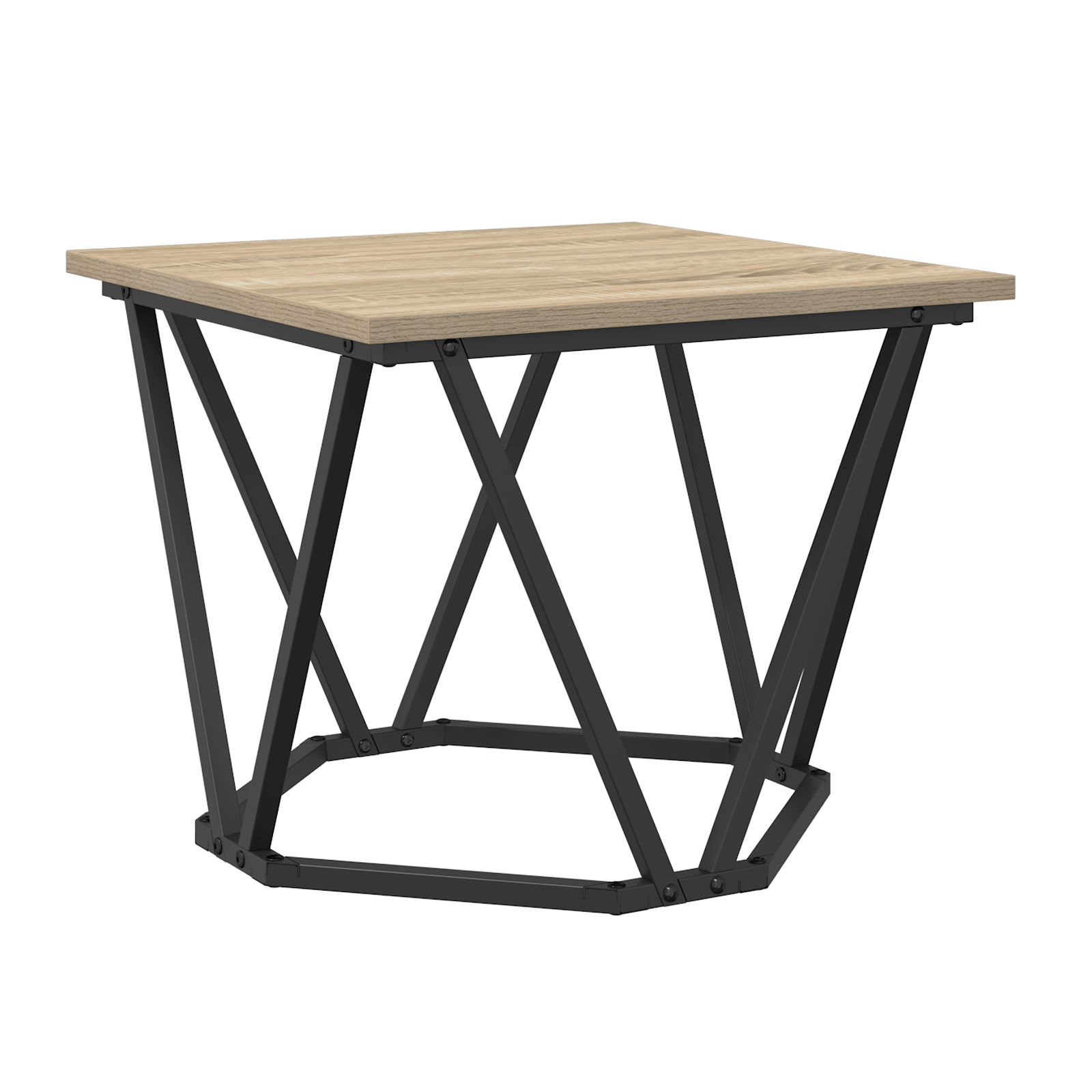 Set de mese laterale 3 piese din lemn ingineresc Sonoma Oak — imaginea 6