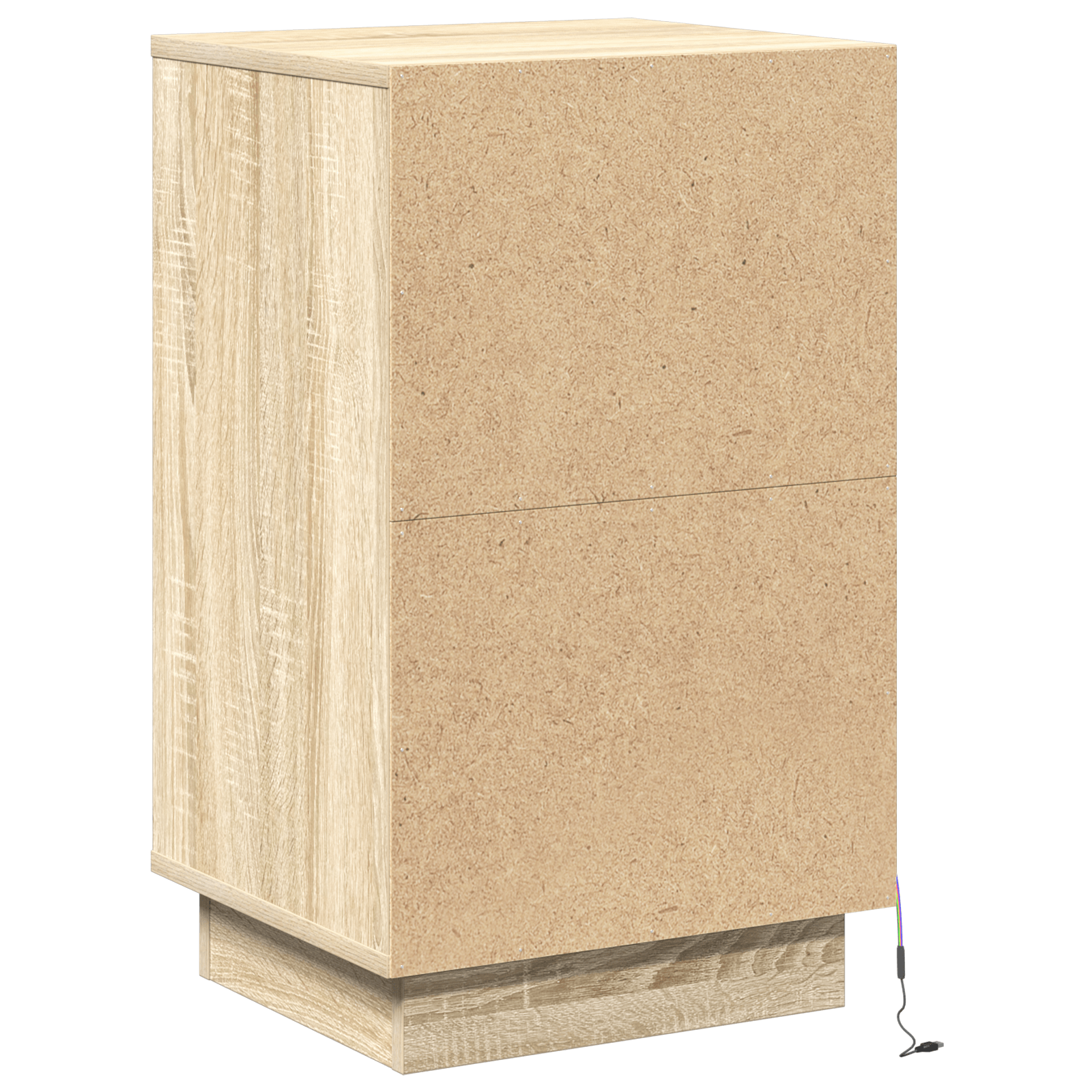 Cabinet noapte cu LED Stejar Sonoma 39x34,5x65 cm Lemn prelucrat — imaginea 8