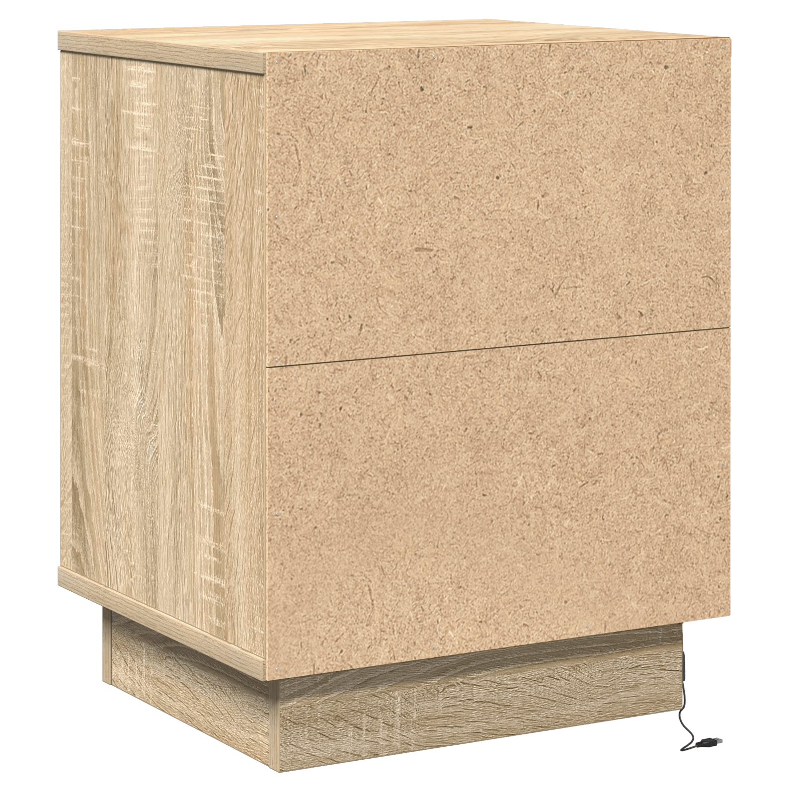 Noptiera cu lumini LED Stejar Sonoma 39x34.5x50 cm — imaginea 8