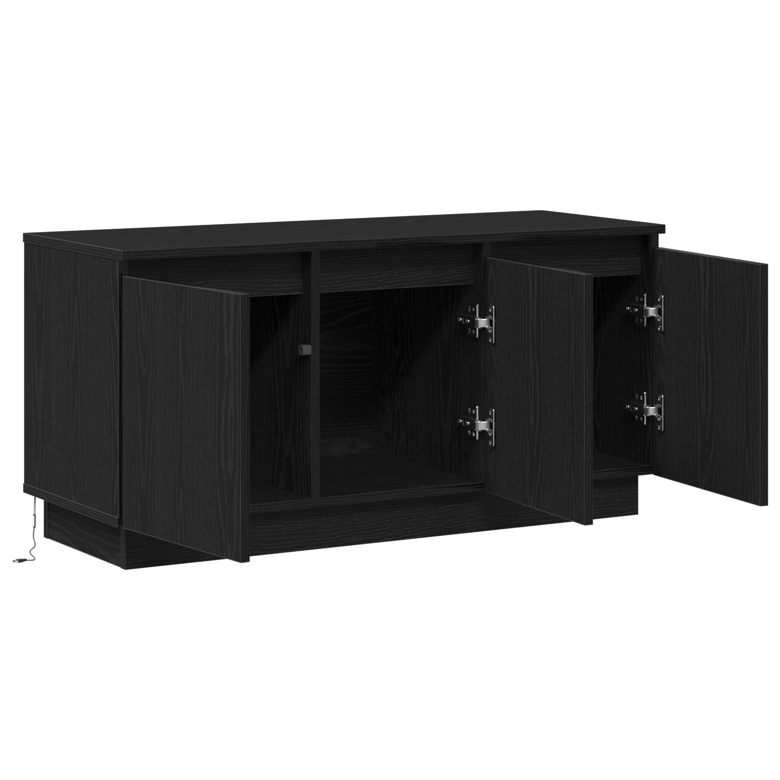 Cabinet TV Black 100x38x49 cm Lemn prelucrat — imaginea 5