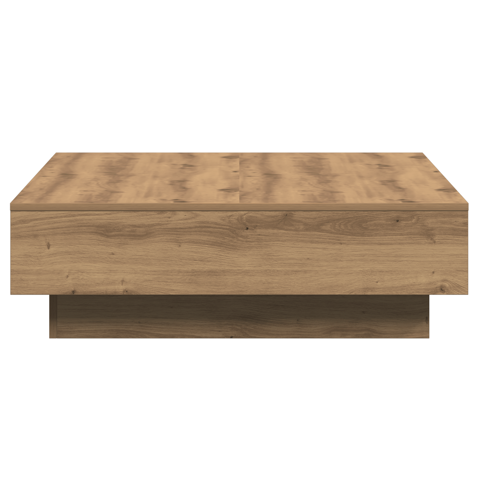 Masa de Cafea Stejar artizanal Furnir, MDF 90 x 90 x 28 cm — imaginea 6