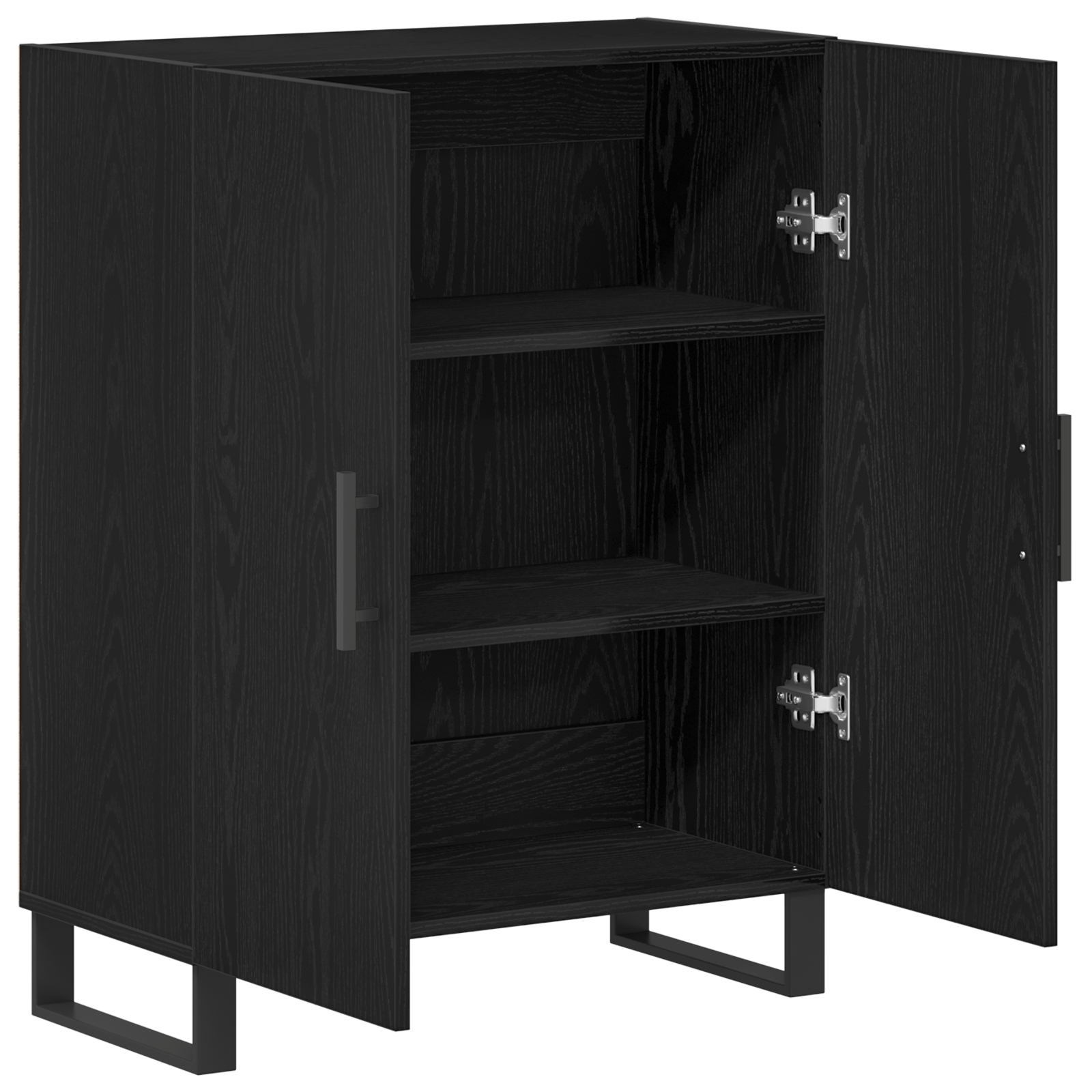 Dulap, stejar negru, 69,5x34x90 cm, lemn prelucrat — imaginea 5