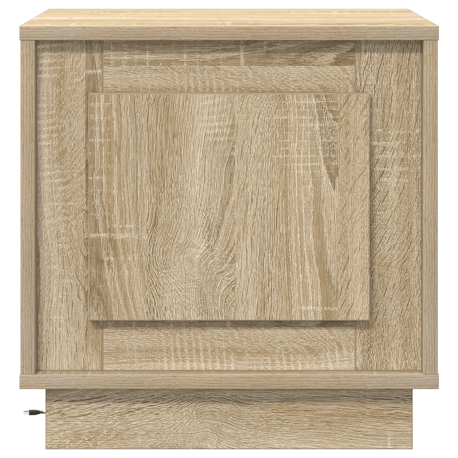 Noptiera cu Lumini LED Stejar Sonoma 44x34,5x45 cm — imaginea 6
