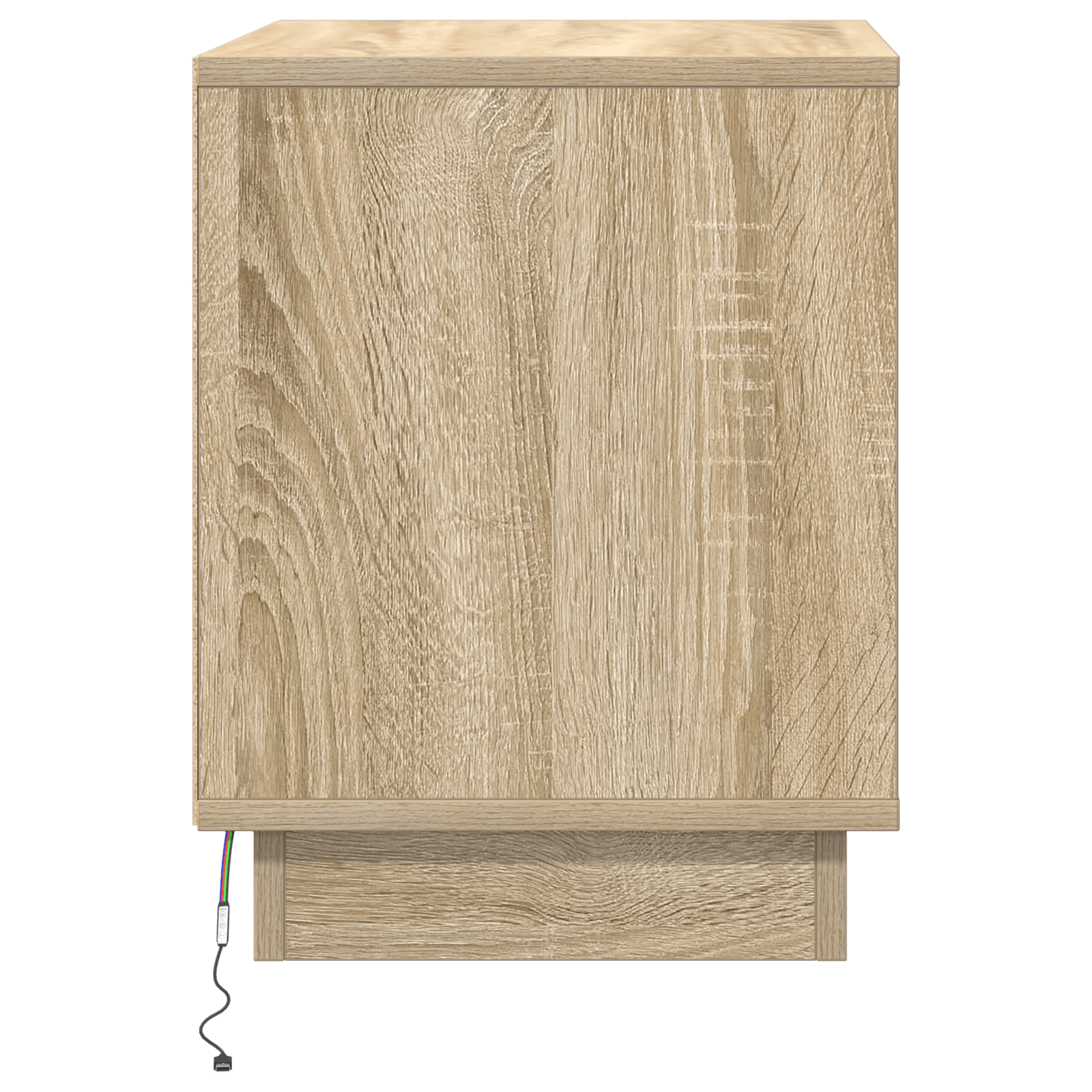 Noptiera cu Lumini LED Stejar Sonoma 44x34,5x45 cm — imaginea 7