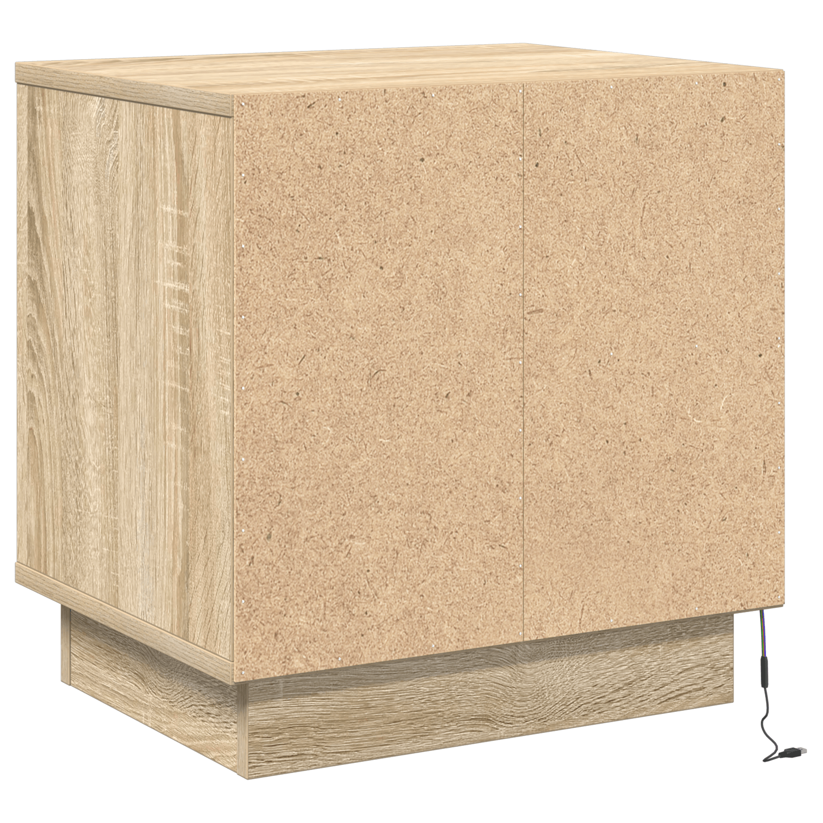 Noptiera cu Lumini LED Stejar Sonoma 44x34,5x45 cm — imaginea 8