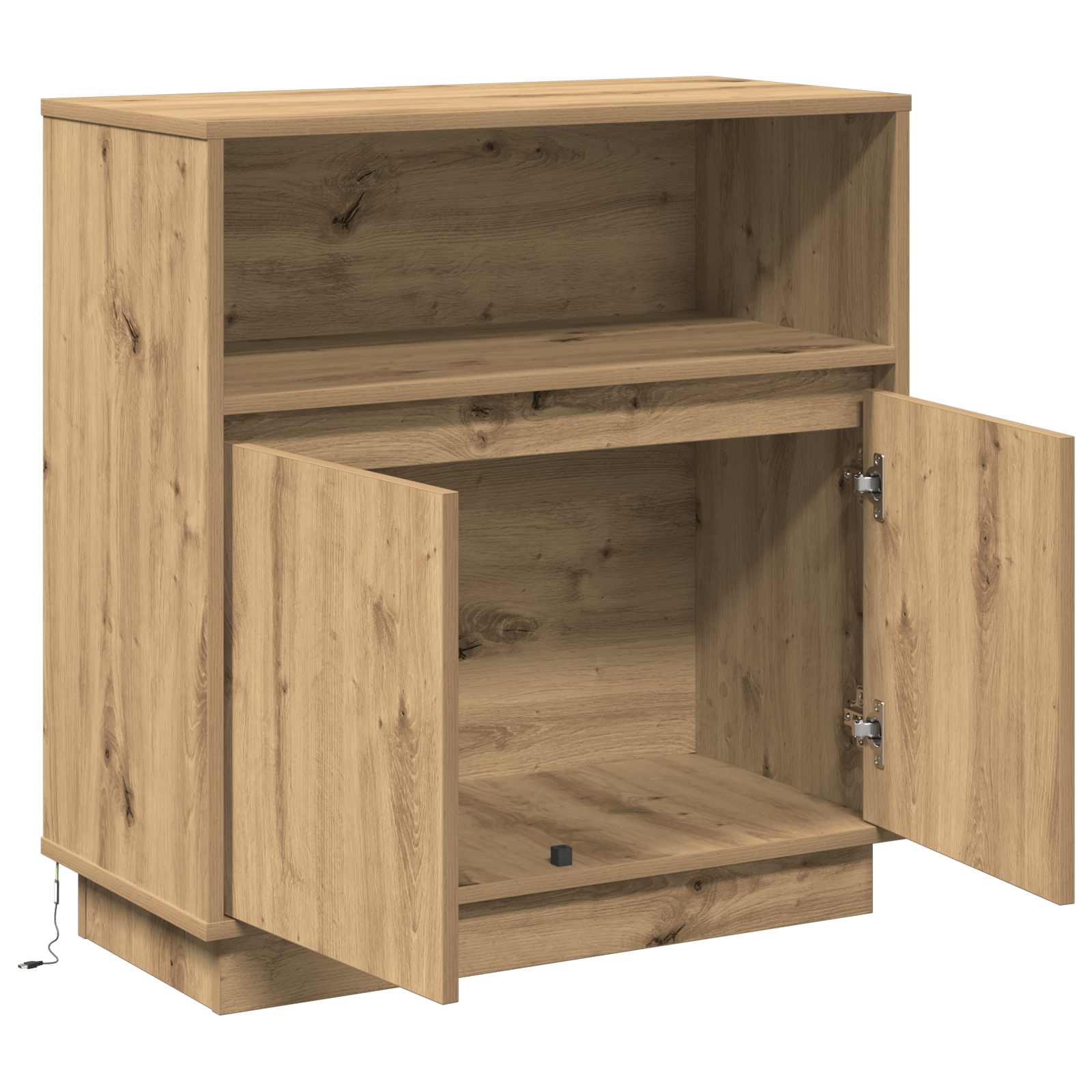 Dulap cu LED Stejar Artisan 71x34,5x75 cm Lemn prelucrat — imaginea 6