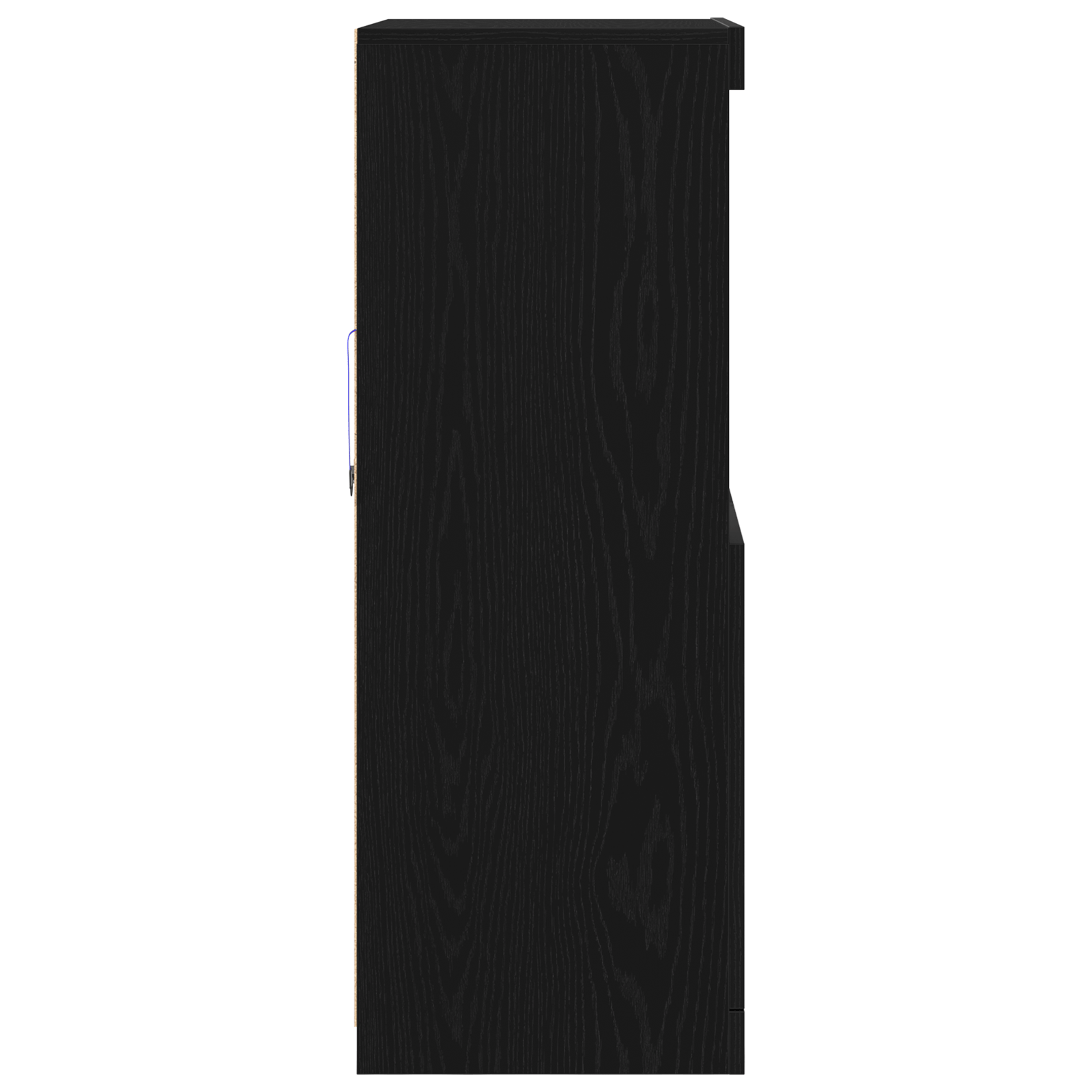 Bufet cu lumini LED Stejar Negru 60x37x100 cm — imaginea 7