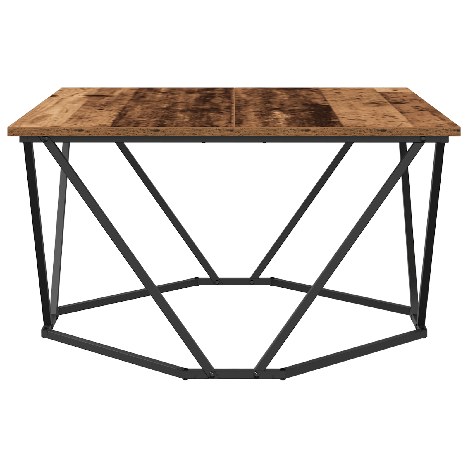 Masa de cafea din lemn vechi 80x80x45 cm din lemn stratificat — imaginea 5
