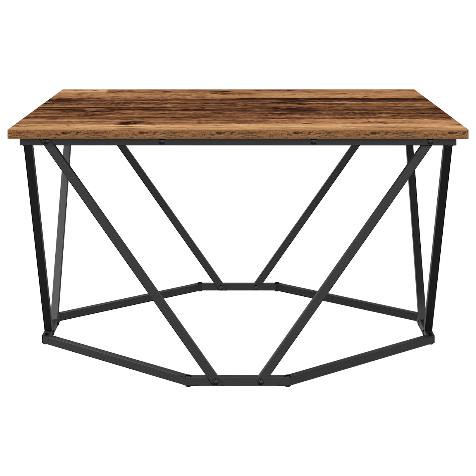 Masa de cafea din lemn vechi 80x80x45 cm din lemn stratificat — imaginea 6