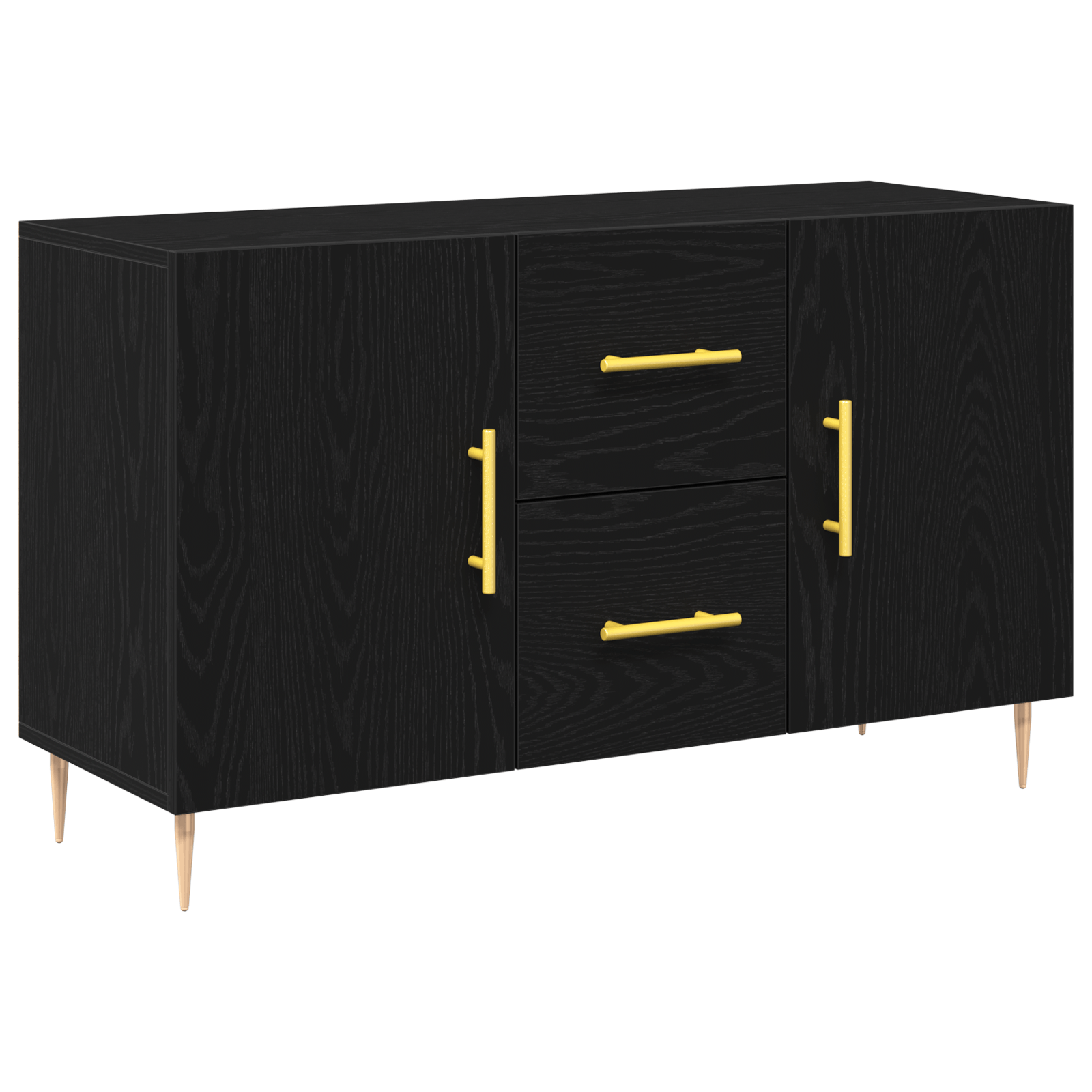 Dulap, stejar negru, 100x36x60 cm, lemn prelucrat — imaginea 2
