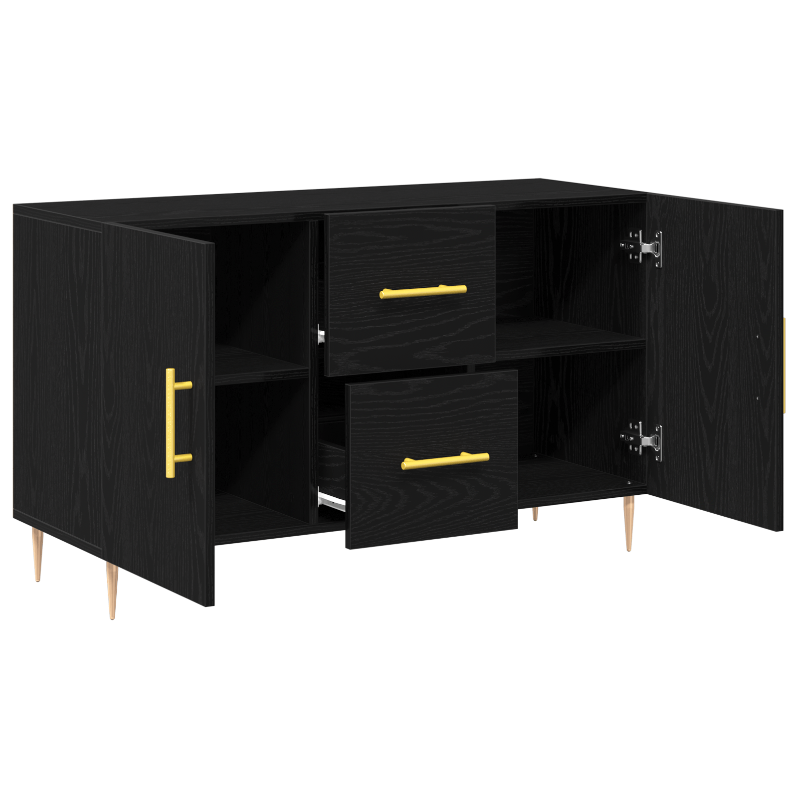 Dulap, stejar negru, 100x36x60 cm, lemn prelucrat — imaginea 5
