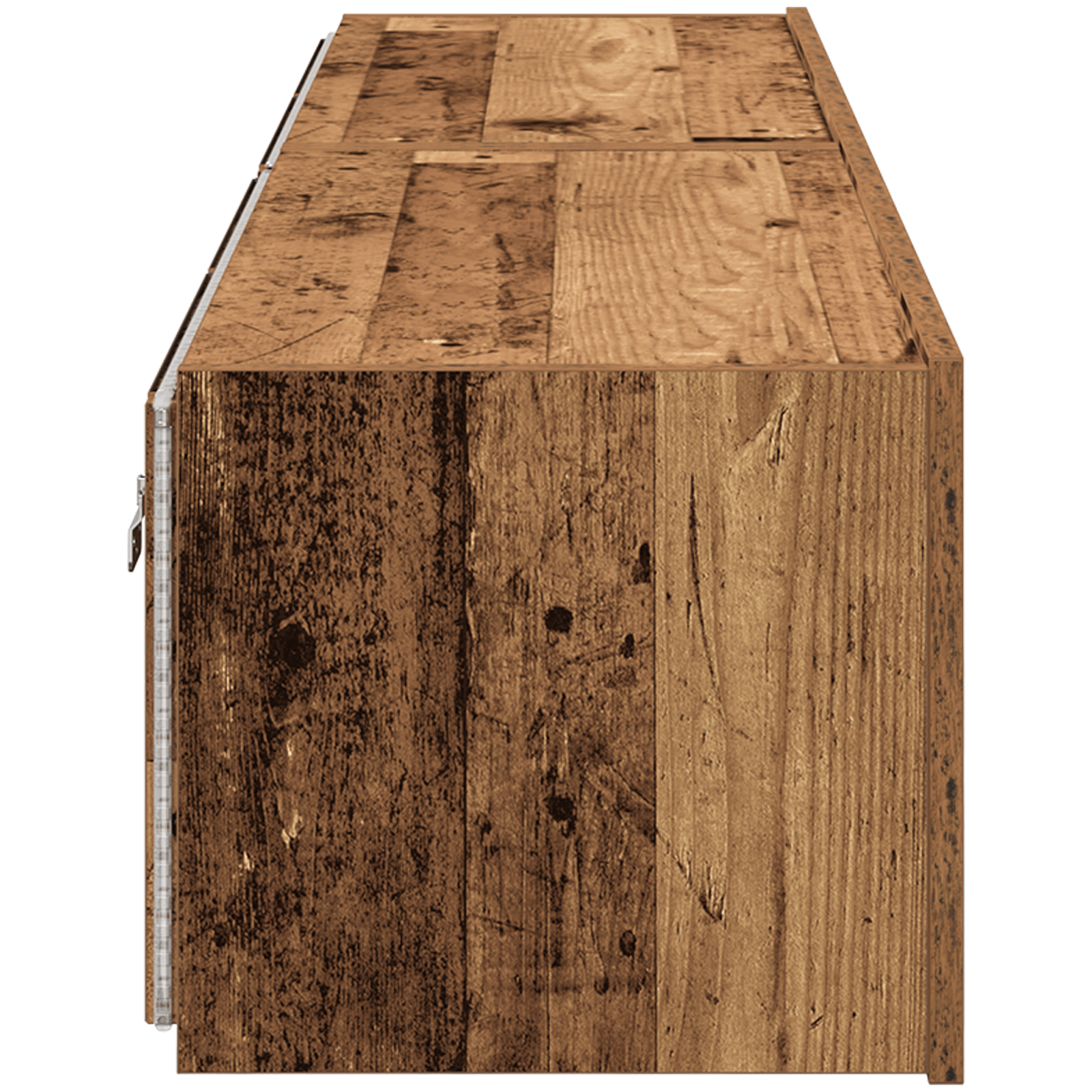 Dulapuri de perete LED-uri, 2 buc. lemn vechi, 80x35x31 cm — imaginea 8