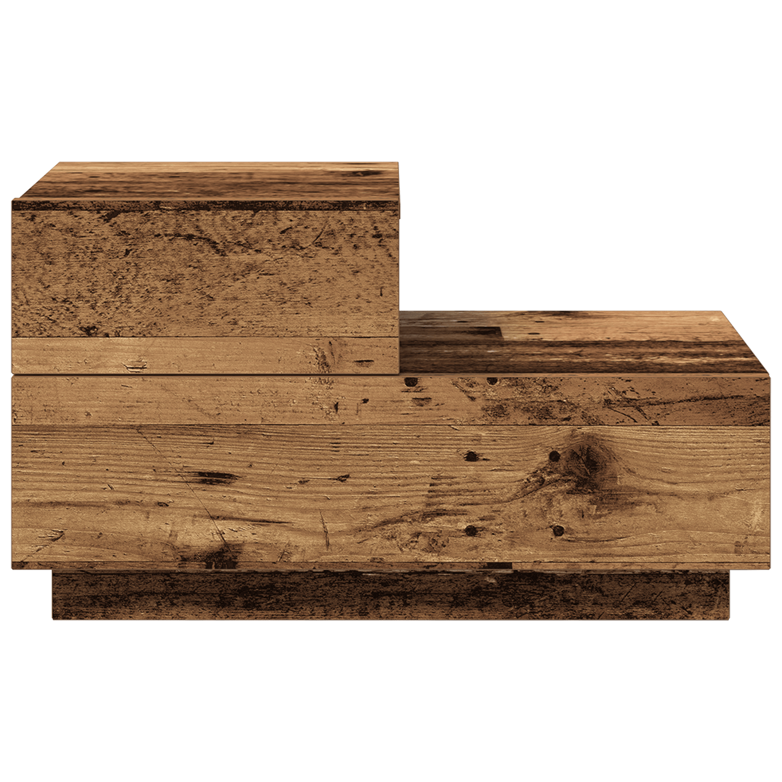 Noptiera cu LED-uri, lemn vechi, 100x36x49 cm — imaginea 6