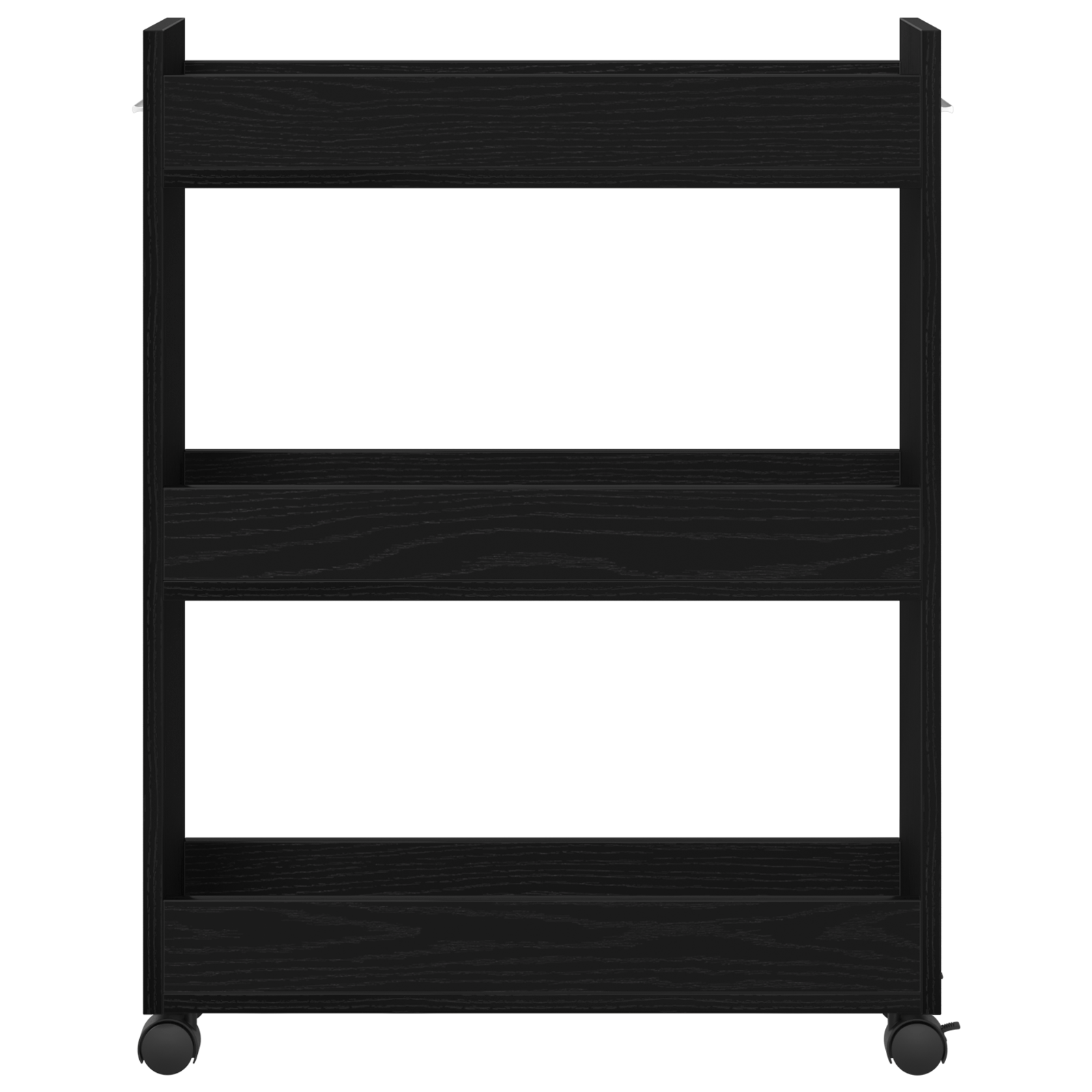 Dulap cu roti, stejar negru, 60x22x79 cm, lemn prelucrat — imaginea 6