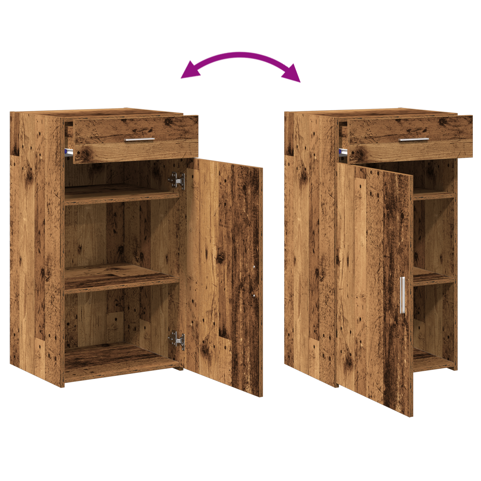 Dulap, lemn vechi, 30x42,5x93 cm, lemn prelucrat — imaginea 11