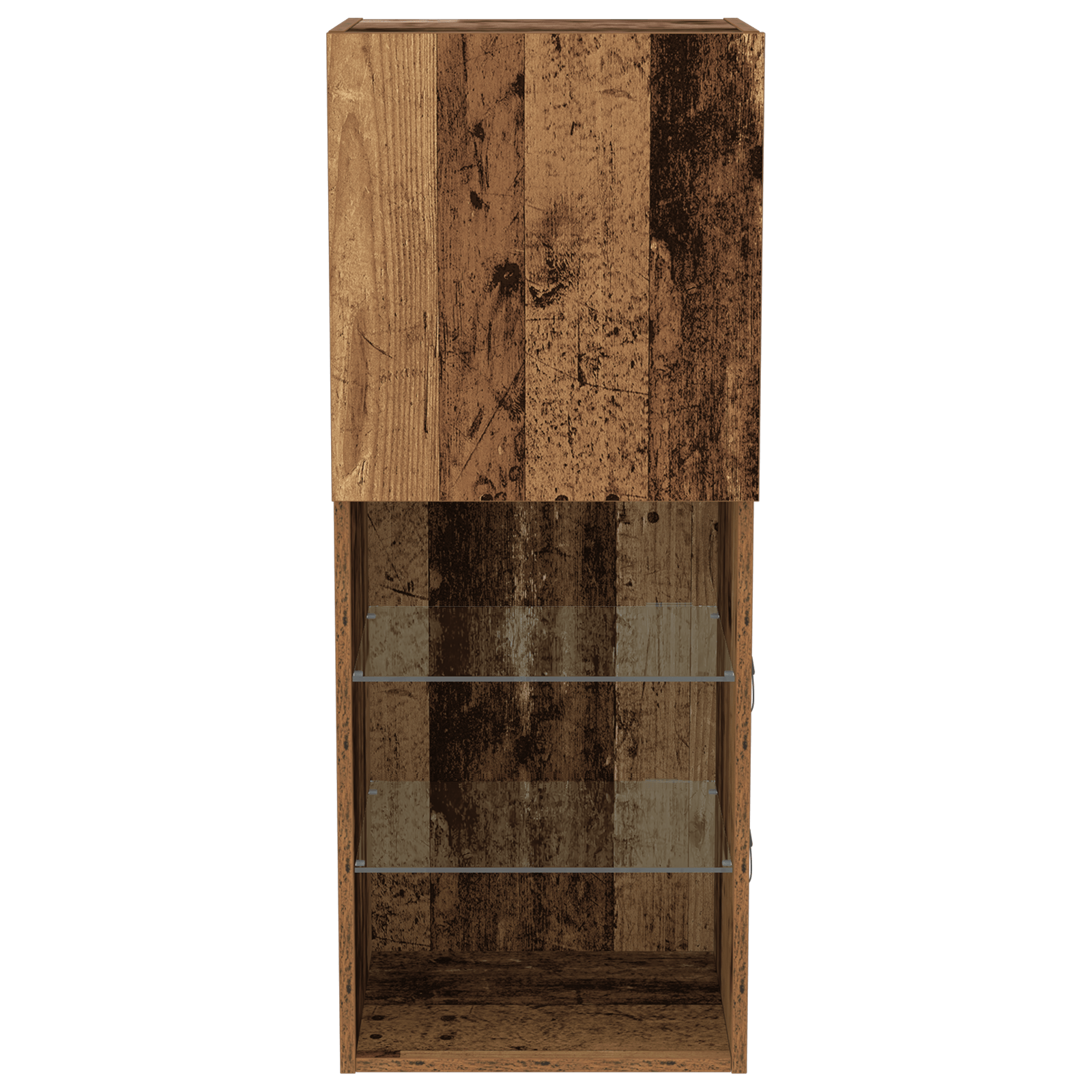 Dulap TV cu LED-uri, lemn vechi, 40,5x30x102 cm — imaginea 6