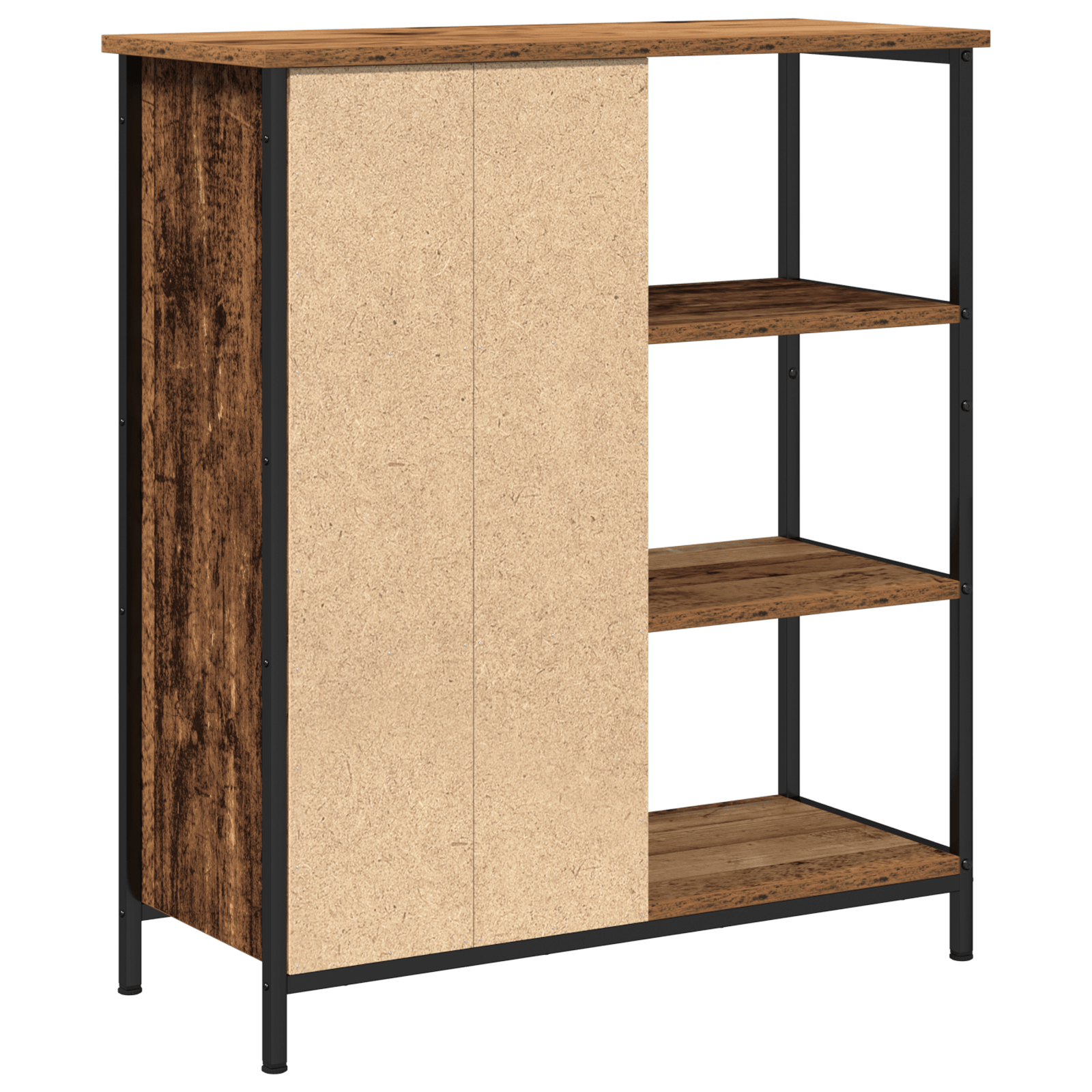 Dulap din Lemn Vechi 70x30x80 cm Lemn Ingineresc — imaginea 5