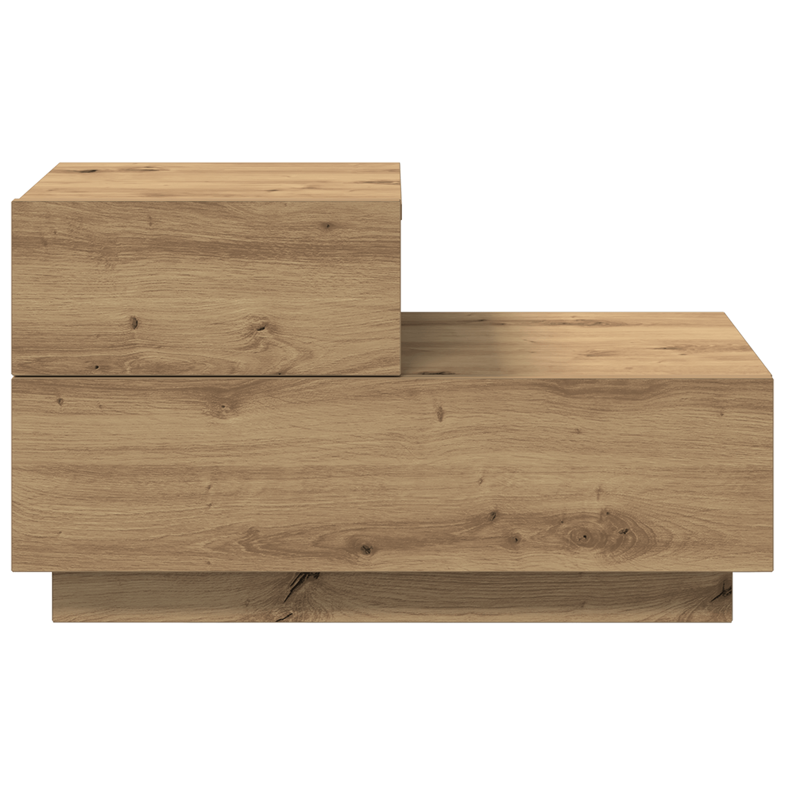 Noptiera cu LED-uri, stejar artizanal, 100x36x49 cm — imaginea 6