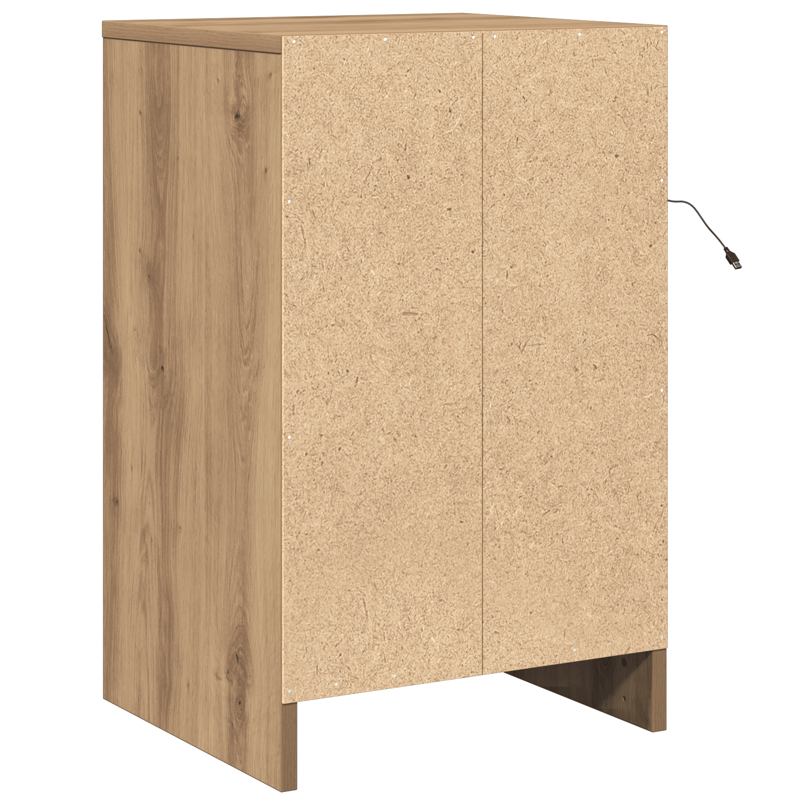 Noptiera cu LED-uri Stejar Artisan Lemn Ingineresc — imaginea 8