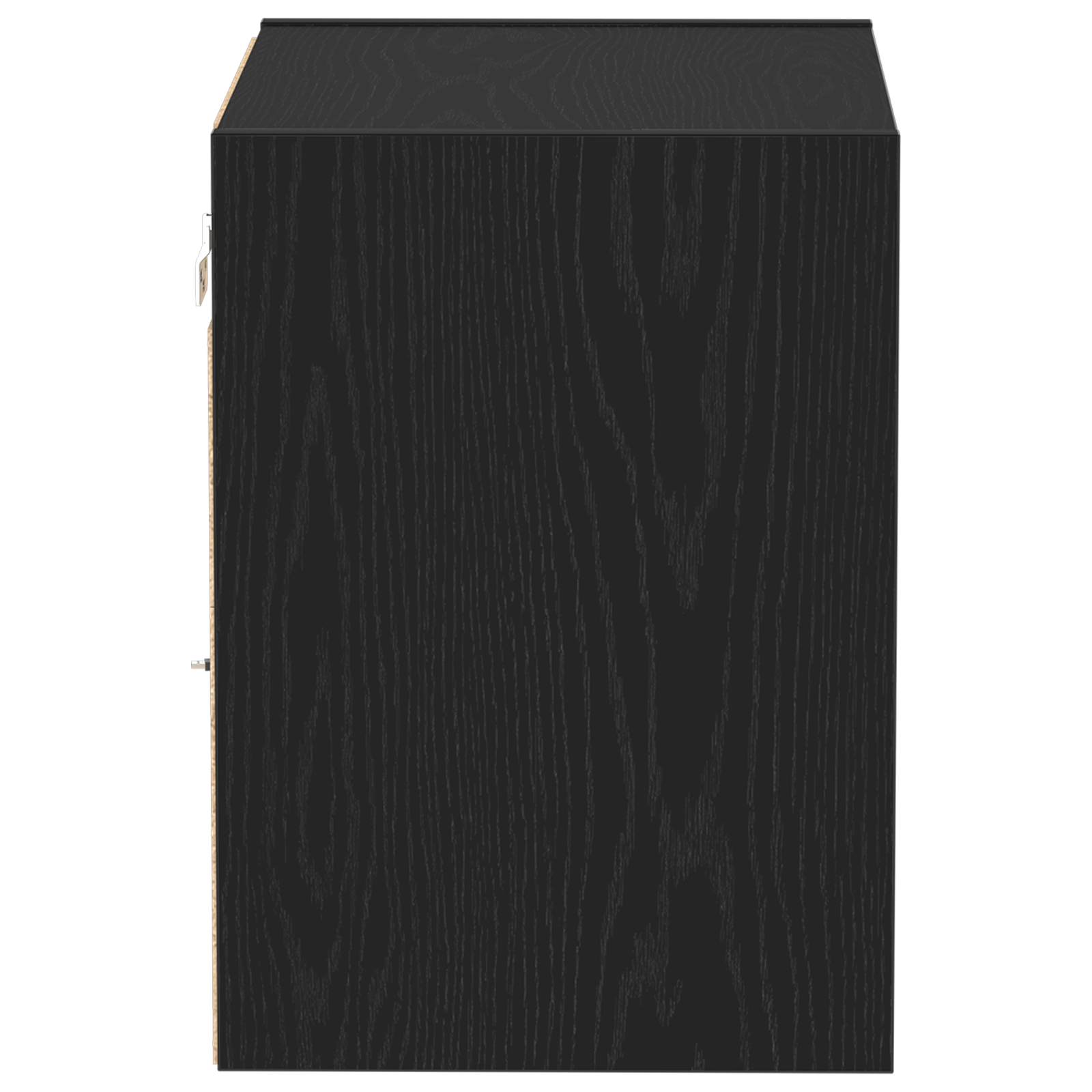 Raft suspendat, stejar negru, 40x28,5x40 cm, lemn prelucrat — imaginea 6