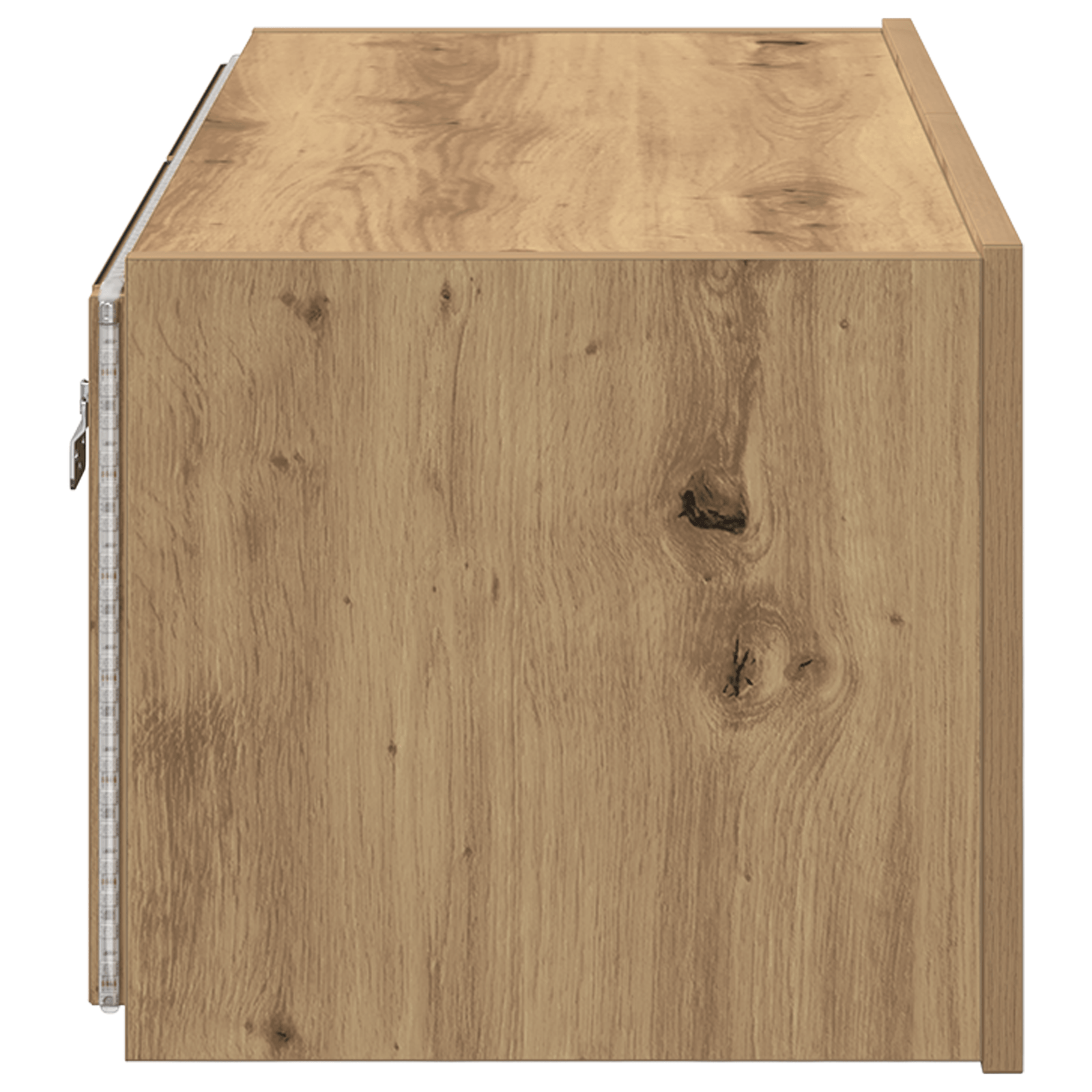 Dulap de perete cu LED-uri, stejar artizanal, 80x35x31 cm — imaginea 8