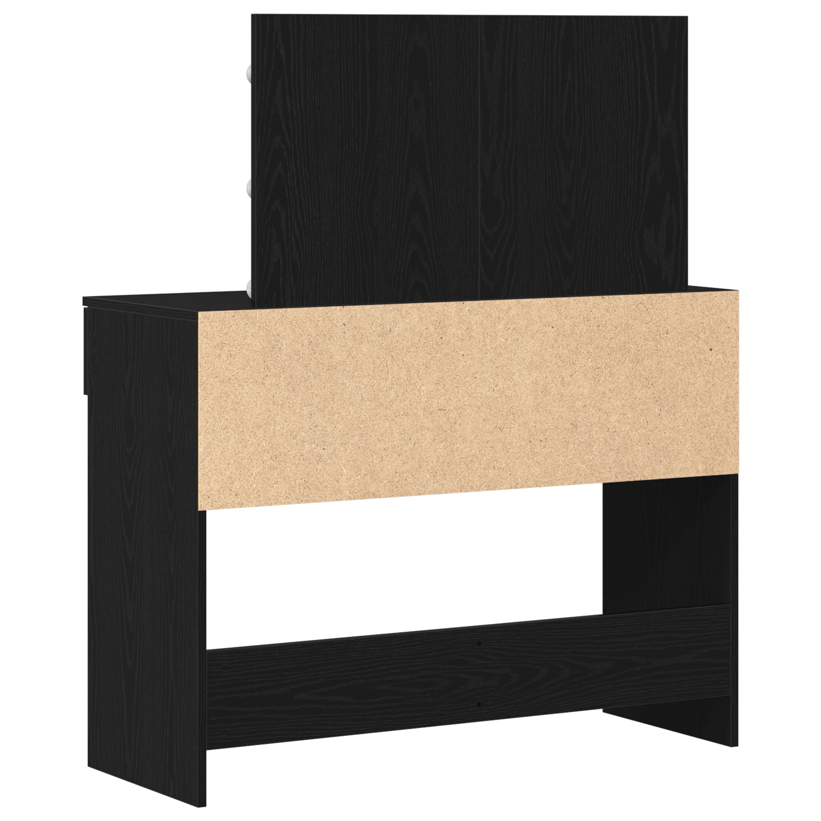 Masa de Toaleta cu LED Stejar Negru 100x40x120 cm — imaginea 5