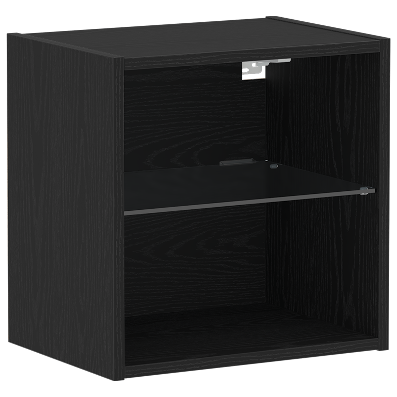 Dulapuri de perete LED-uri, 2 buc. stejar negru, 40x30x30 cm — imaginea 6