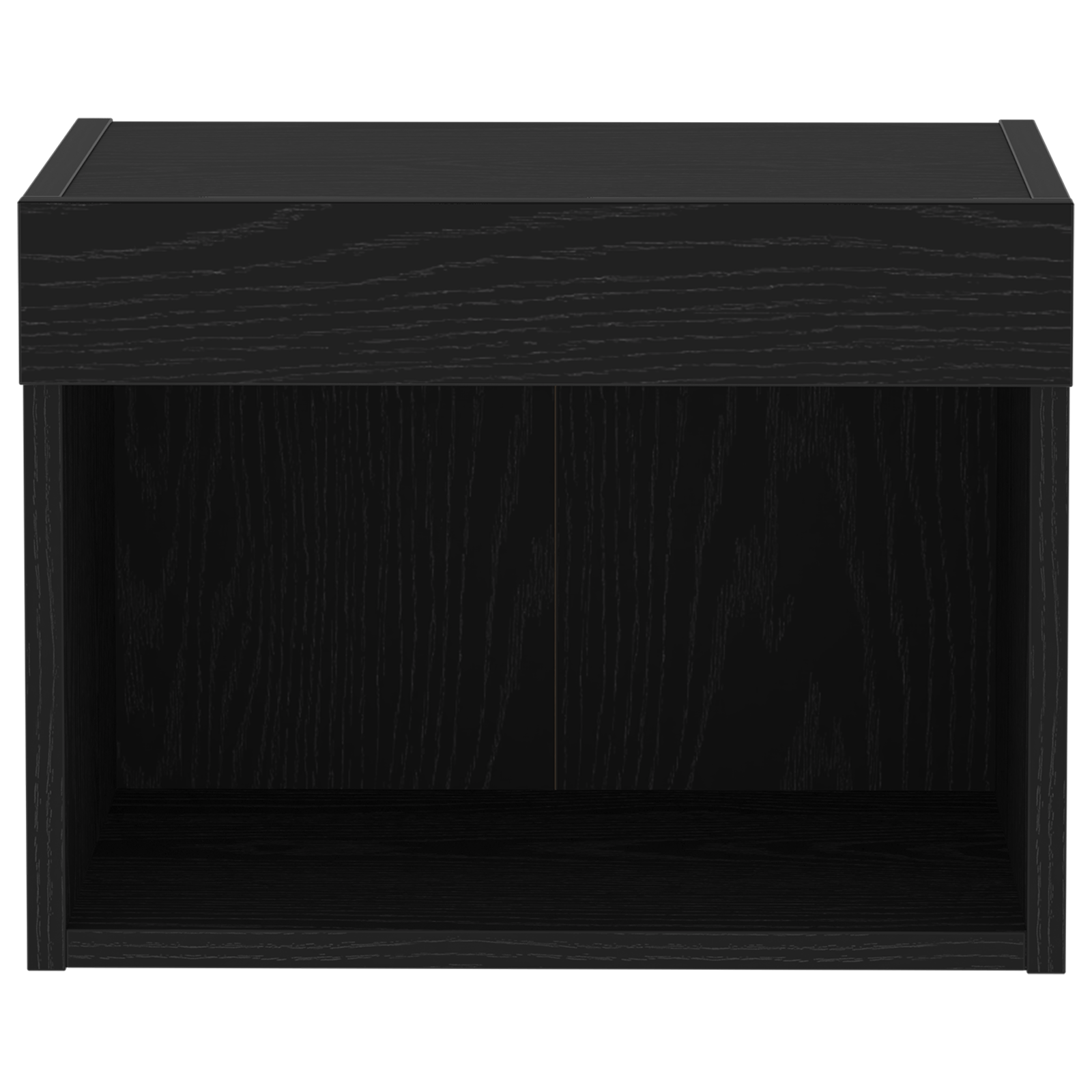 Dulapuri de perete LED-uri, 2 buc. stejar negru, 40x30x30 cm — imaginea 7